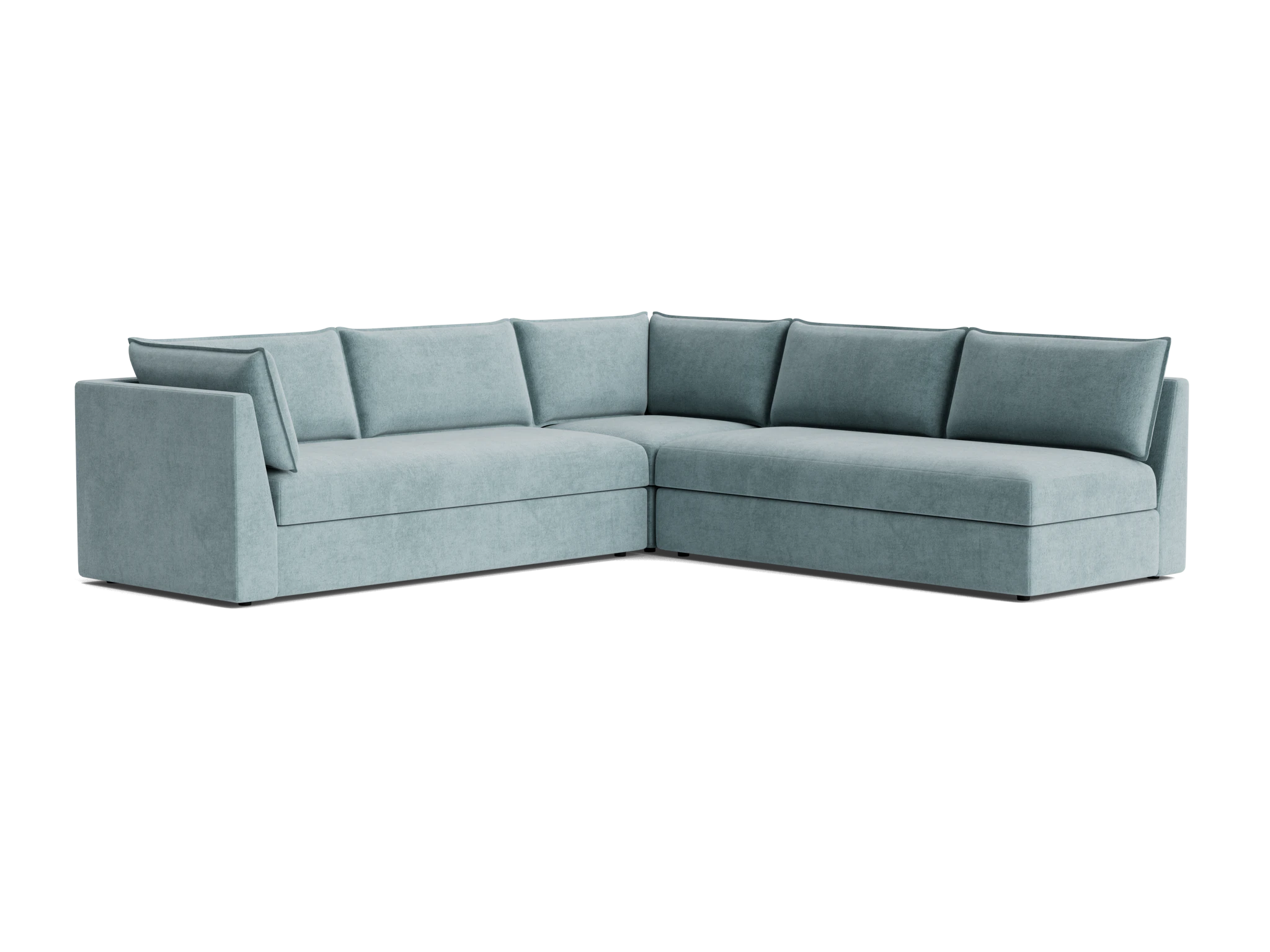wilder corner sectional %283 piece%29 plush mist