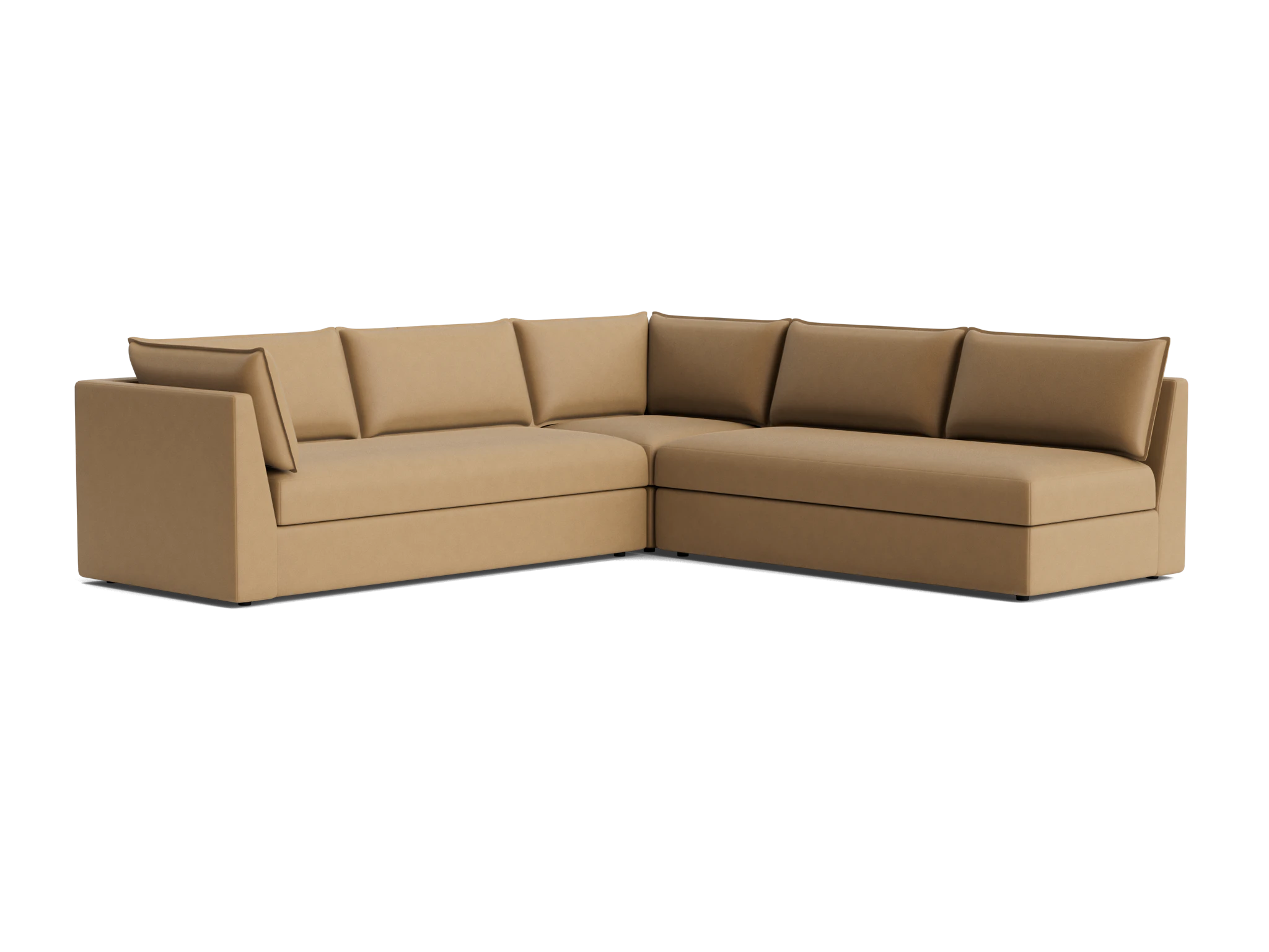 wilder corner sectional %283 piece%29 washed california biscuit