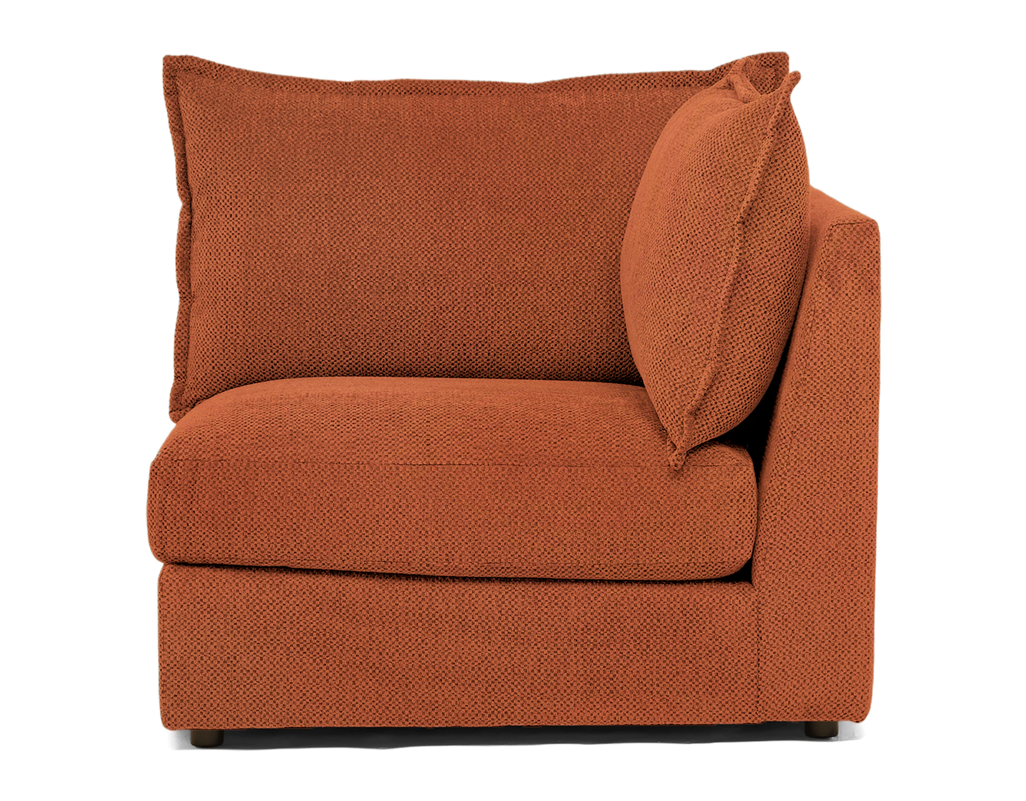 wilder corner chair plush terra rose