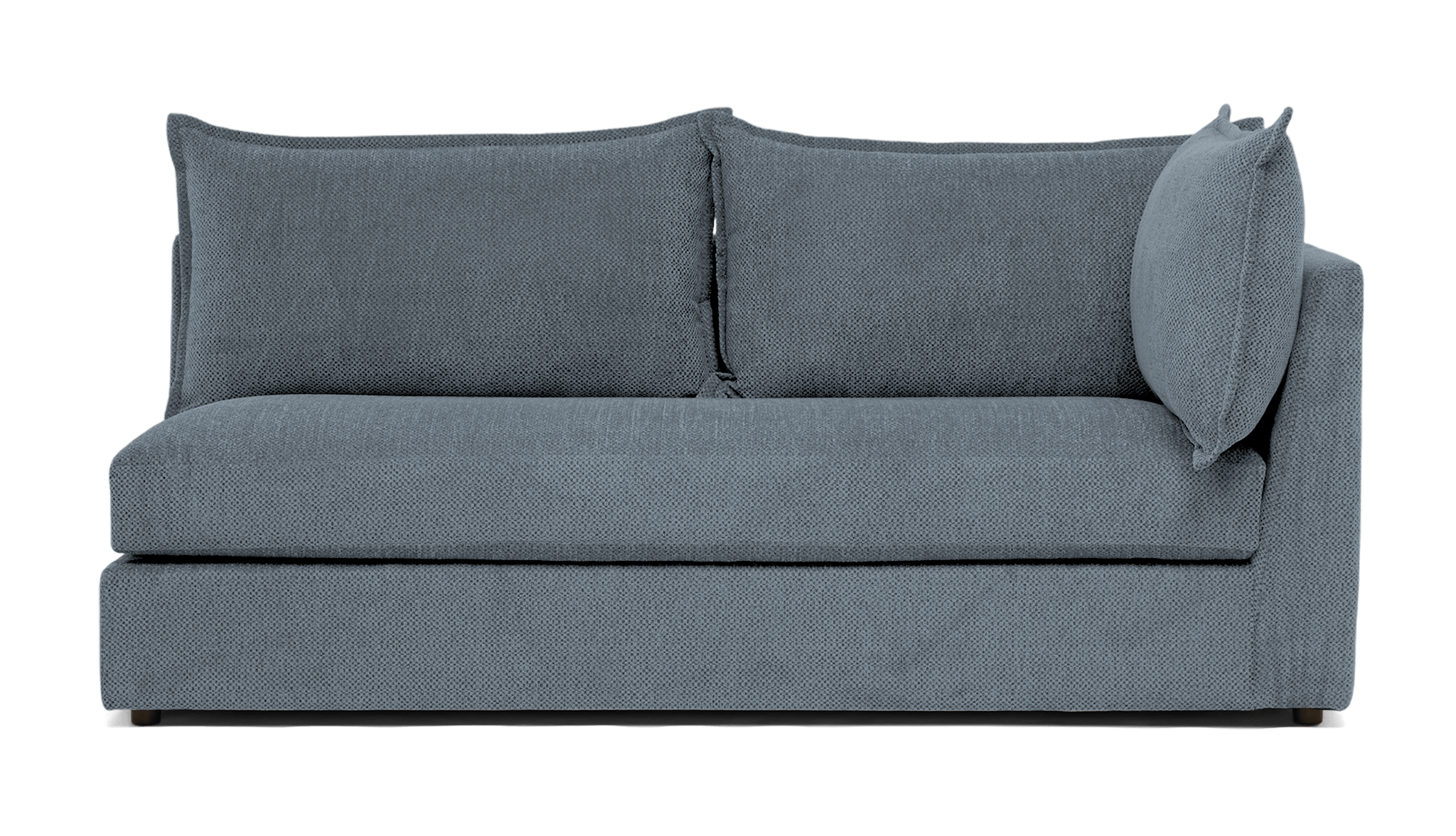 wilder single arm loveseat synergy pewter