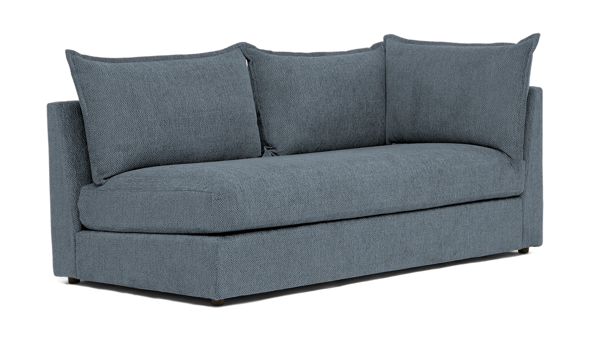 wilder single arm loveseat synergy pewter