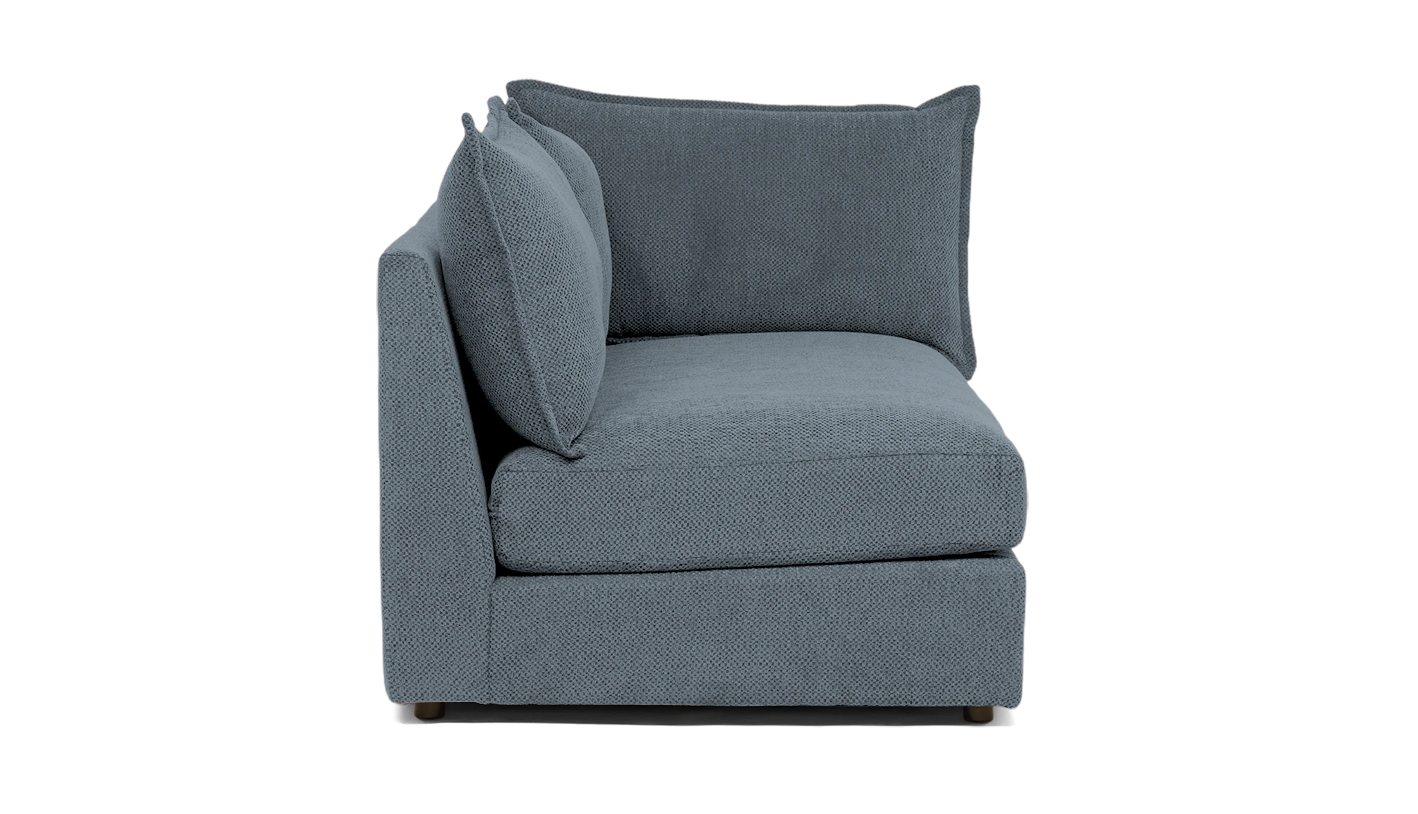wilder single arm loveseat synergy pewter