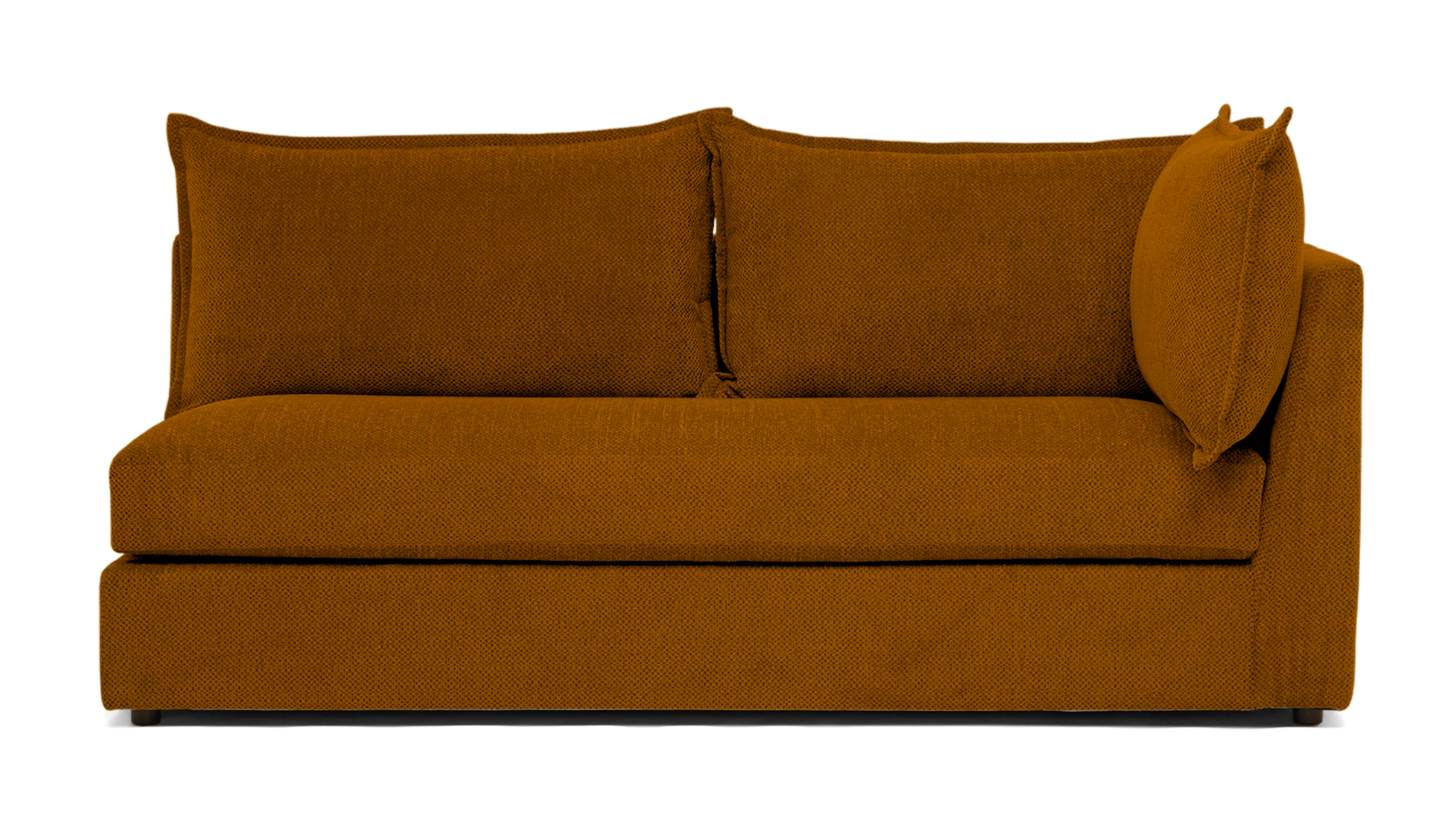 wilder single arm loveseat harper amber gold