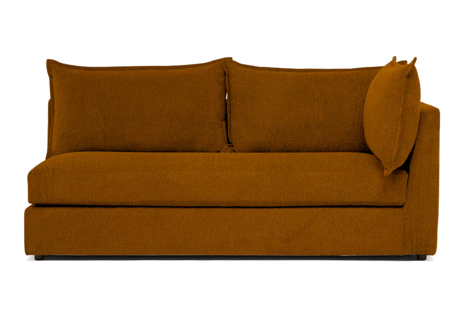 wilder single arm loveseat harper amber gold