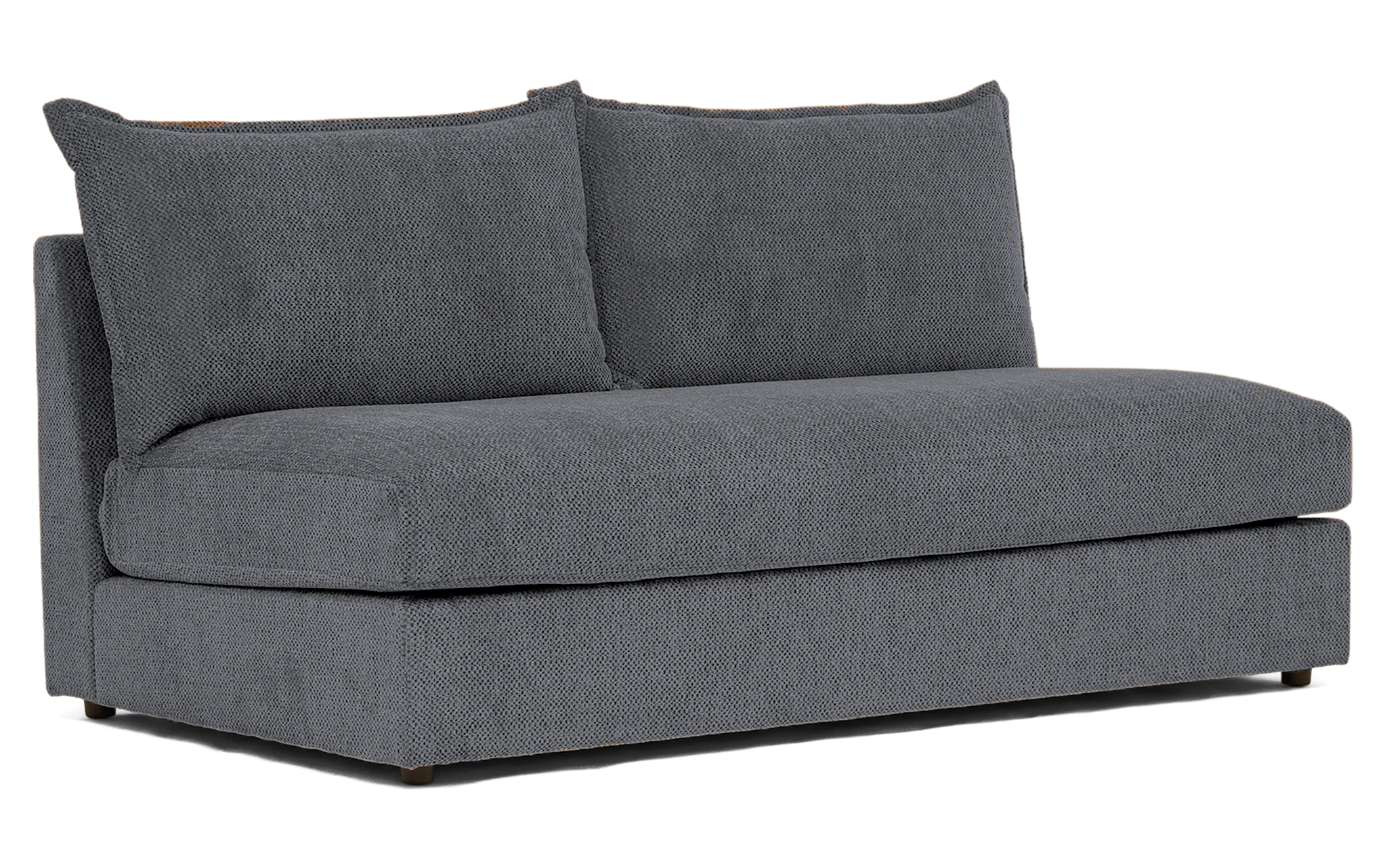 wilder armless loveseat essence ash