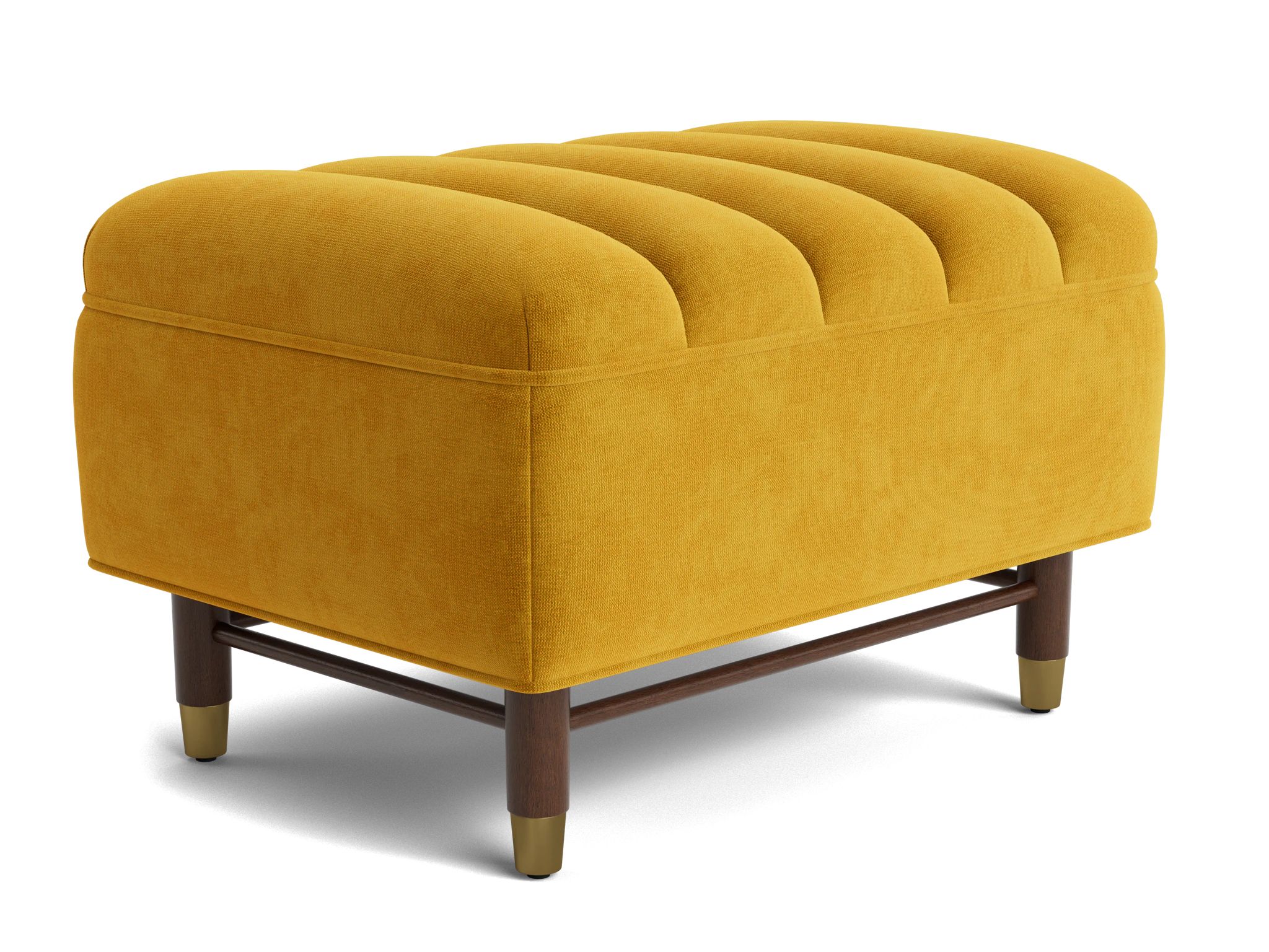 chelsea ottoman harper amber gold