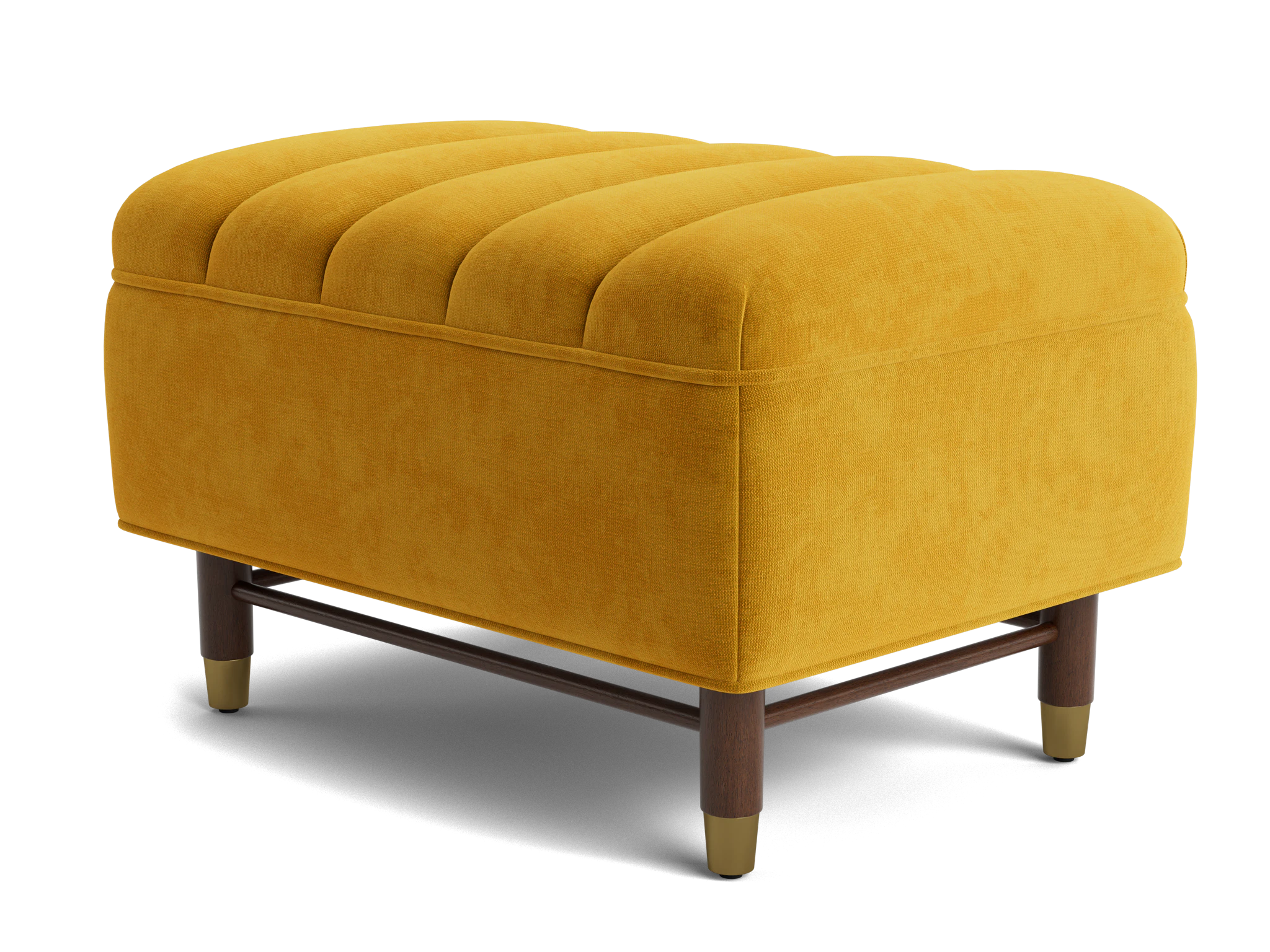 chelsea ottoman harper amber gold