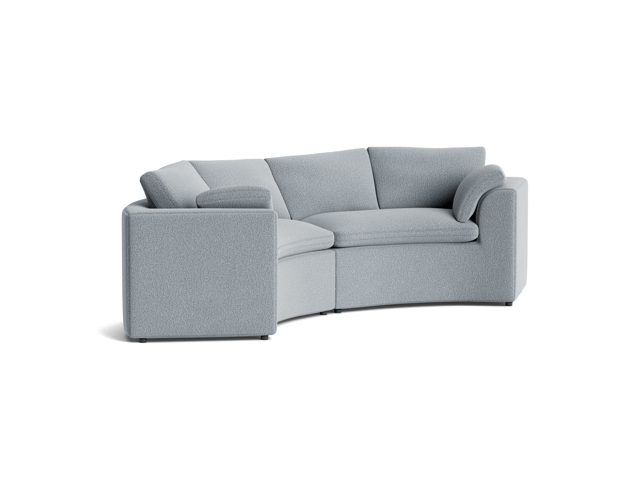 bryant semicircle sofa %282 piece%29 synergy pewter