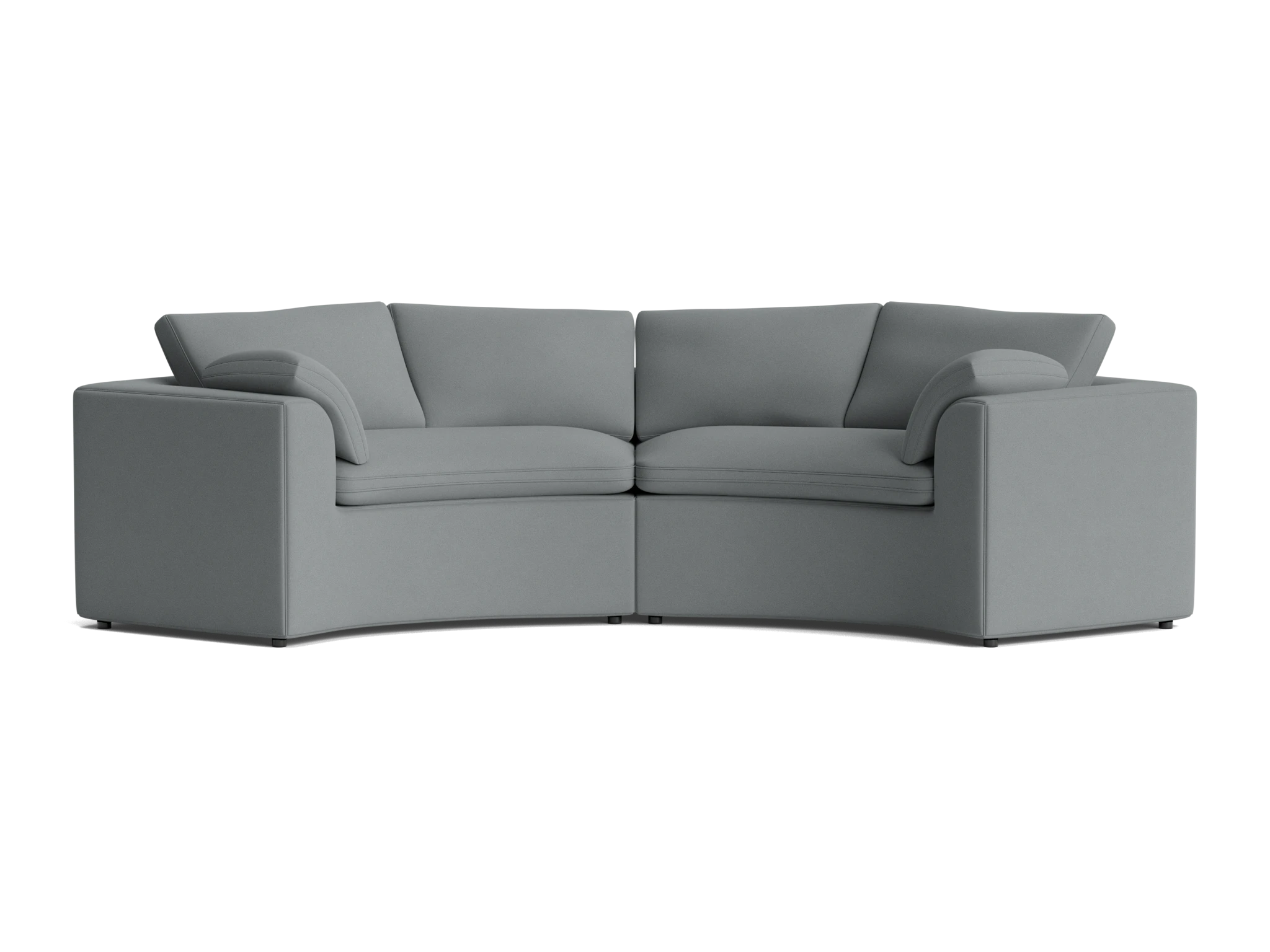 bryant semicircle sofa %282 piece%29 royale ash