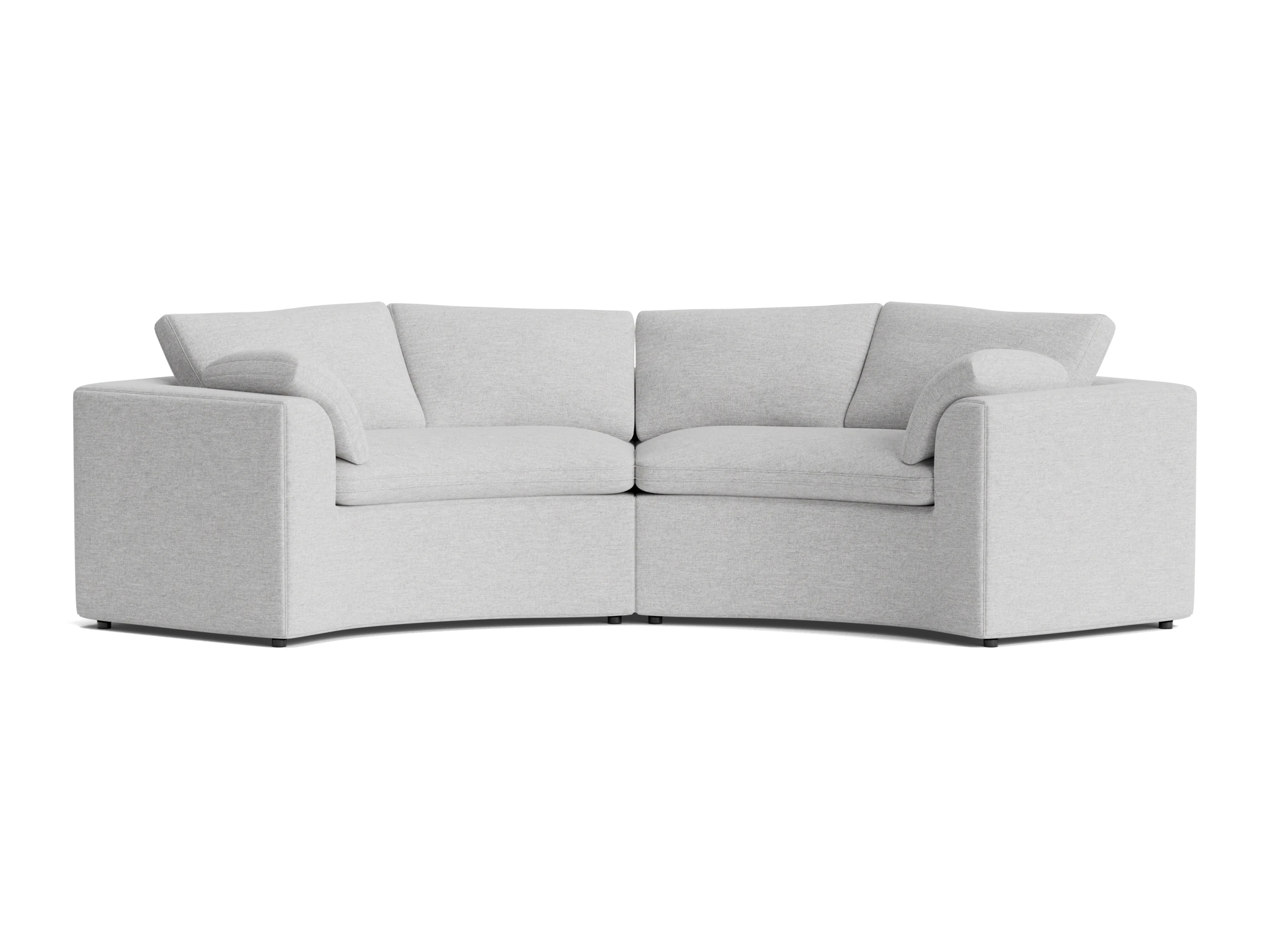 bryant semicircle sofa %282 piece%29 milo dove