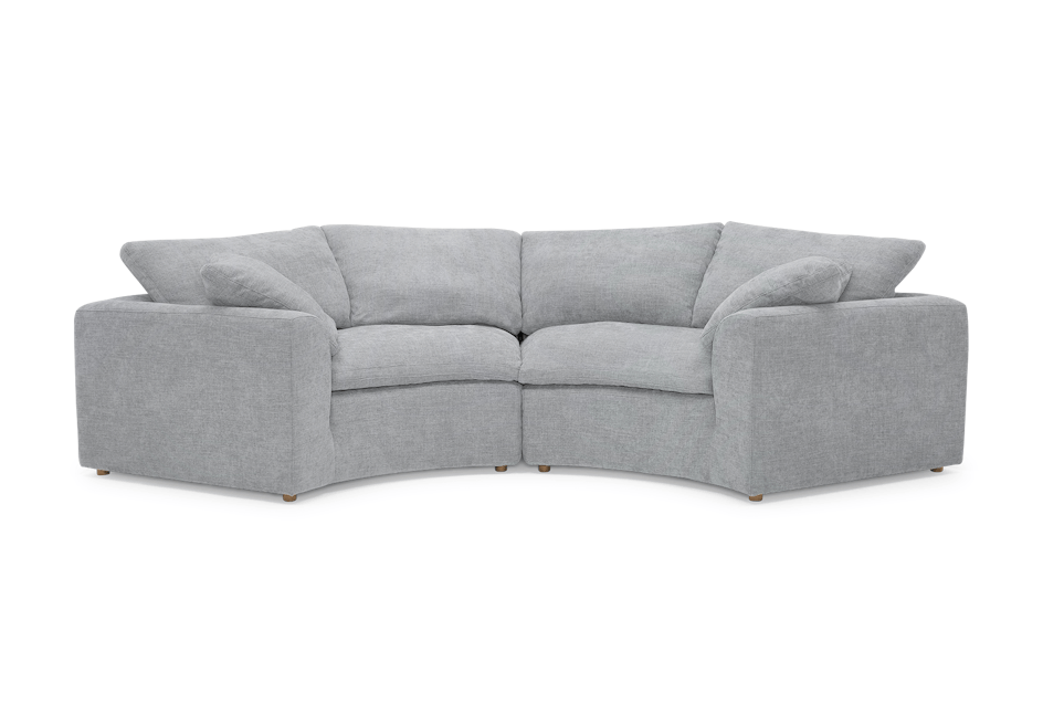 bryant semicircle sofa %282 piece%29 clearview ice