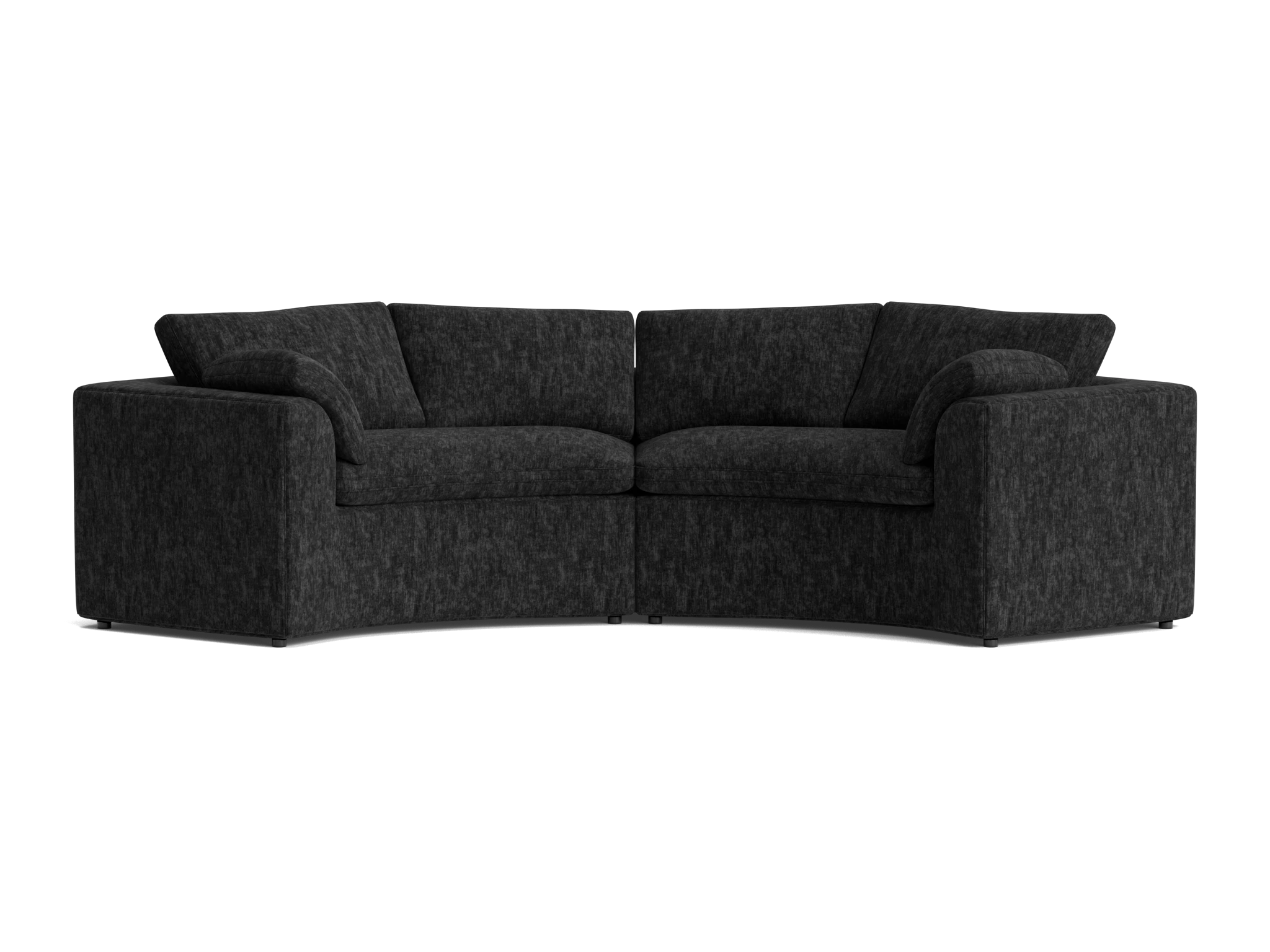 bryant semicircle sofa %282 piece%29 crave lava rock