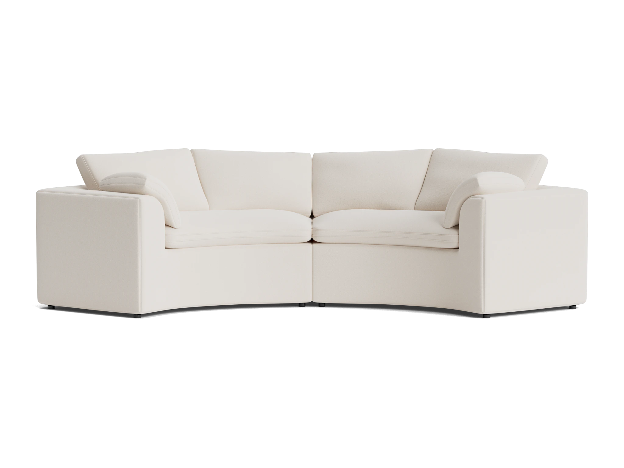 bryant semicircle sofa %282 piece%29 caspiar ivory