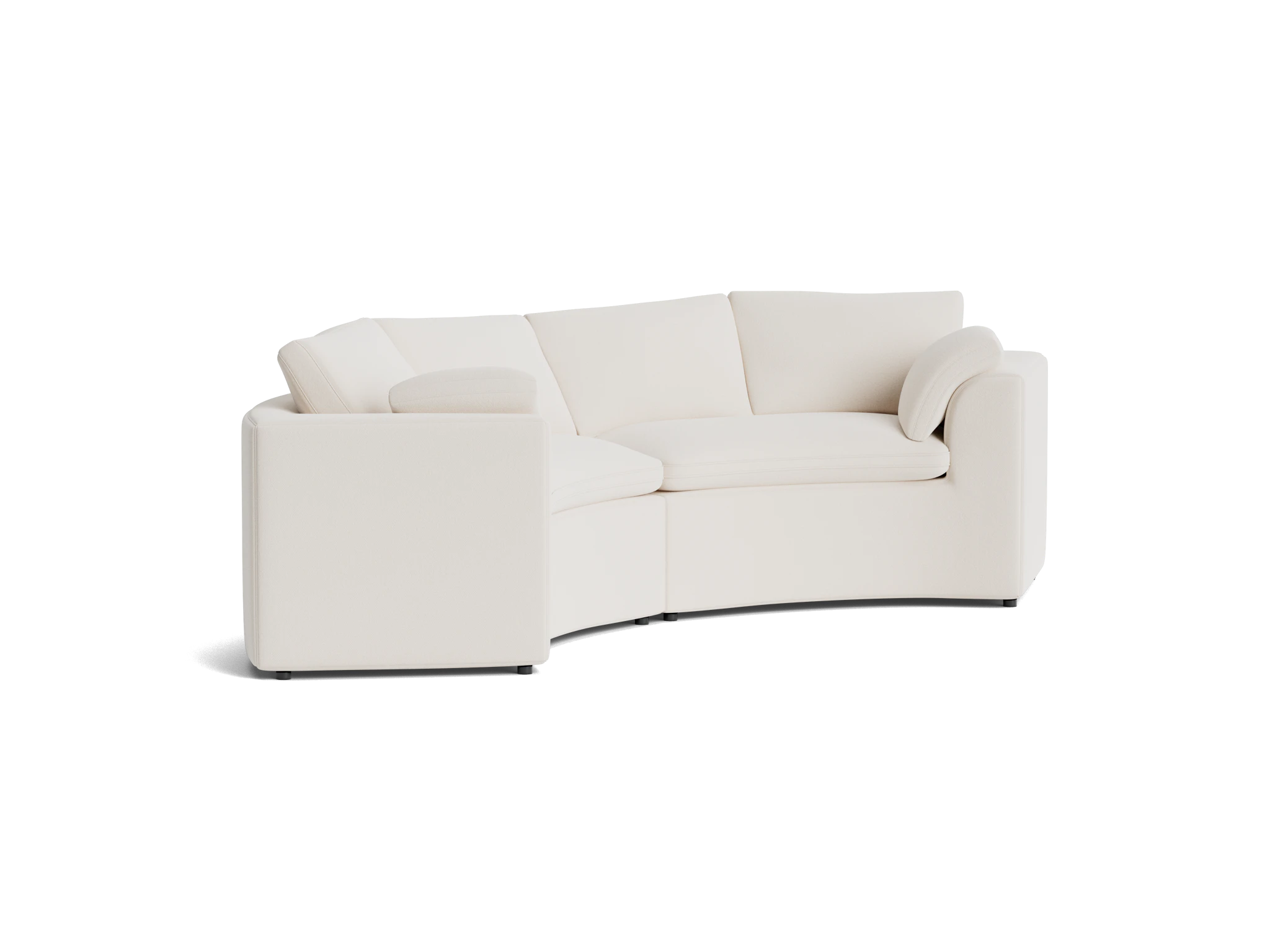 bryant semicircle sofa %282 piece%29 caspiar ivory