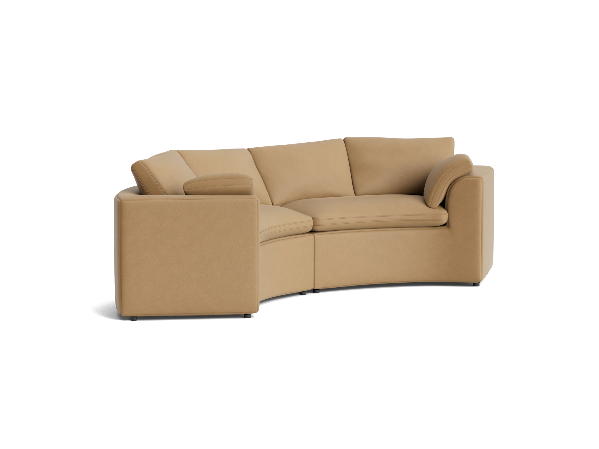 bryant semicircle sofa %282 piece%29 washed california biscuit