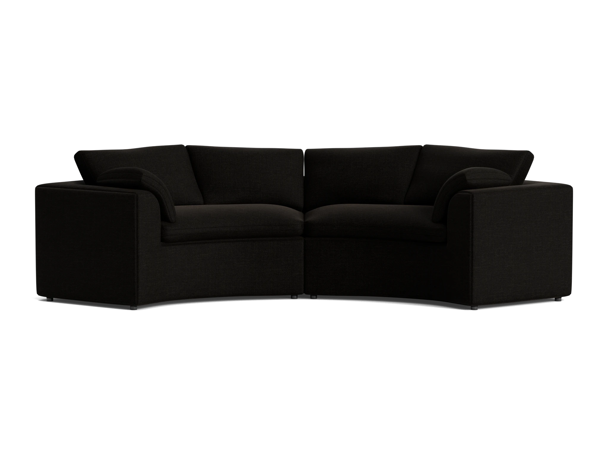 bryant semicircle sofa %282 piece%29 milo onyx