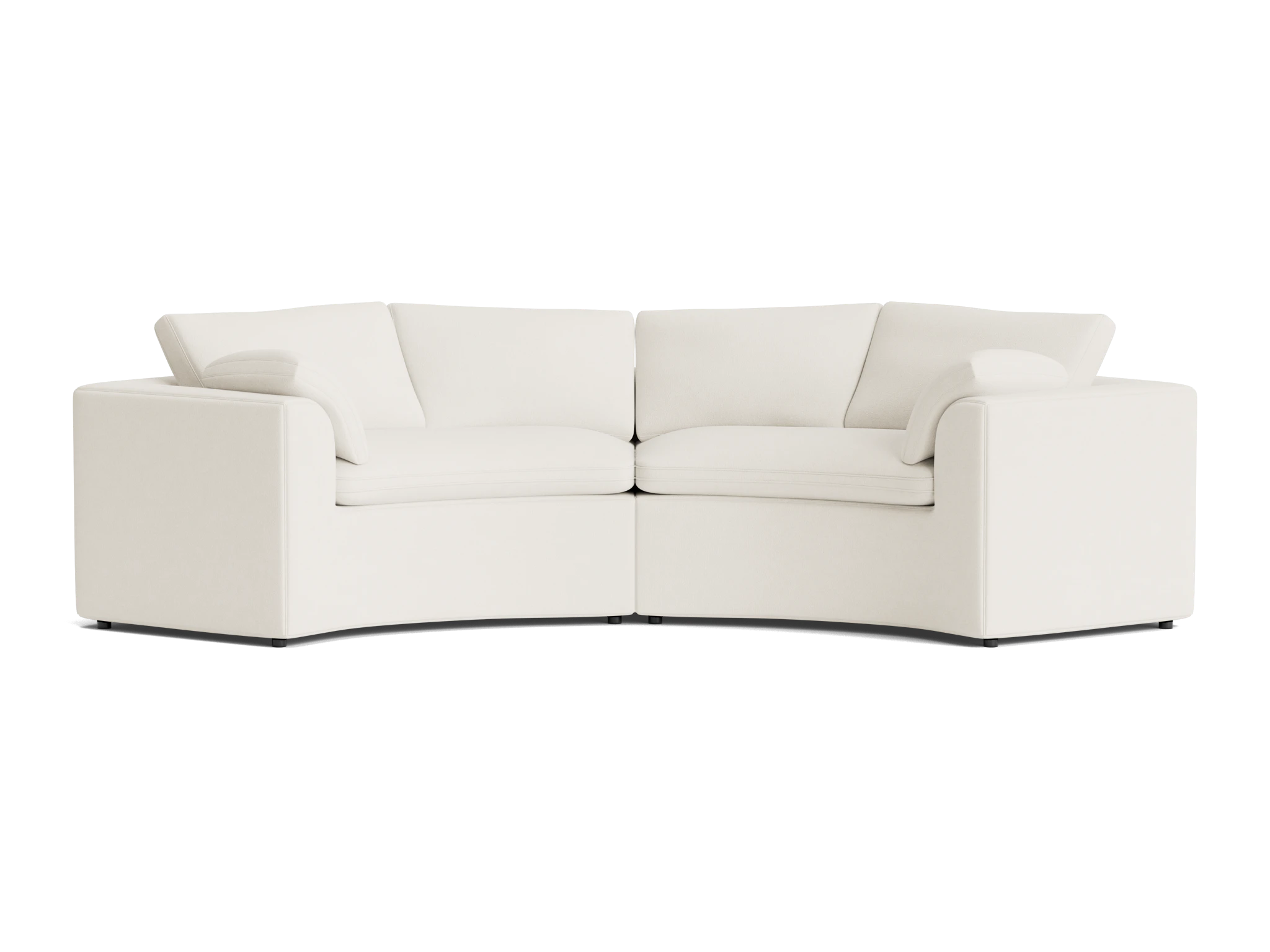 bryant semicircle sofa %282 piece%29 leuven snow