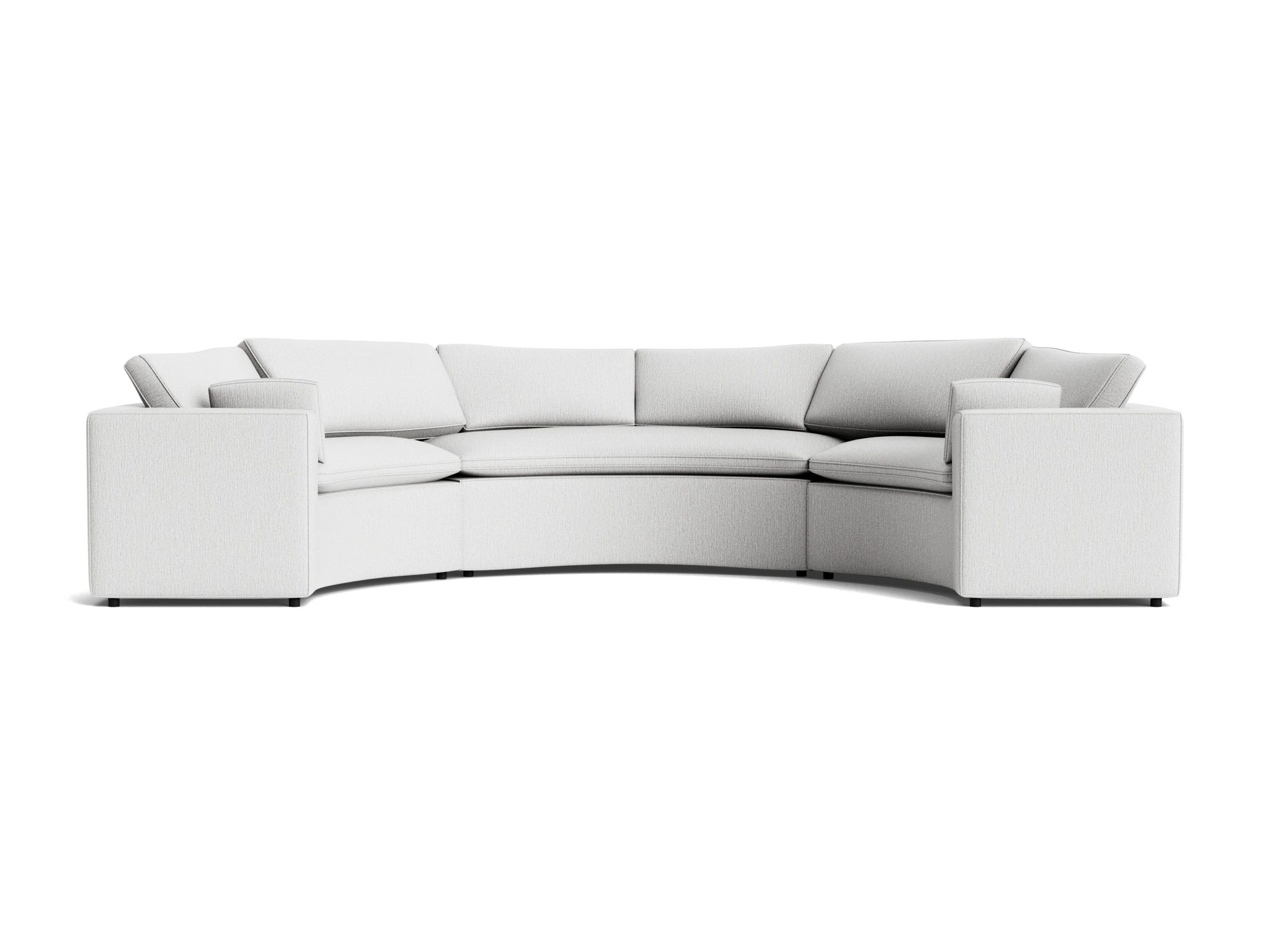 bryant semicircle sectional %283 piece%29 sunbrella premier fog