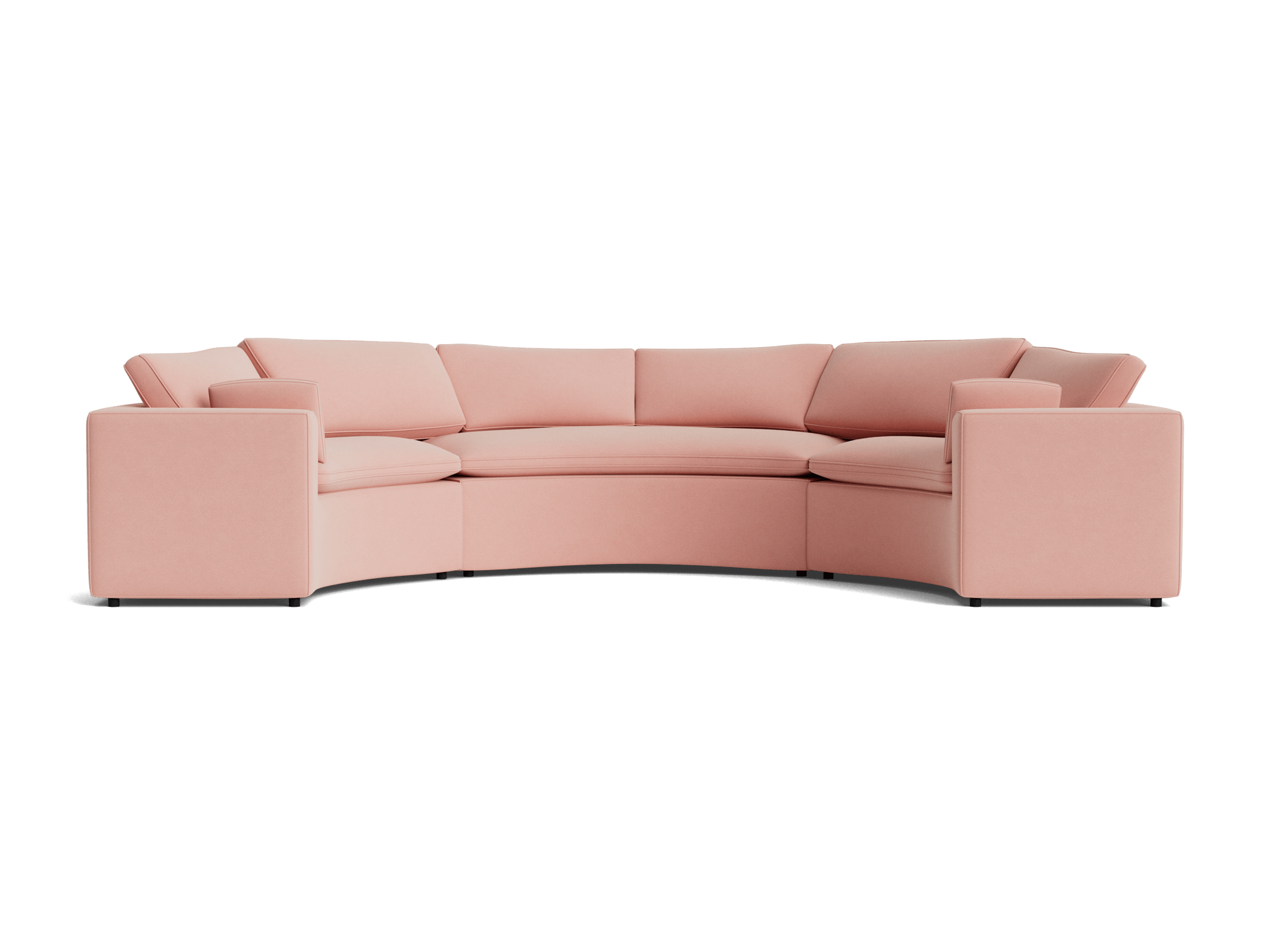 bryant semicircle sectional piece) royale blush