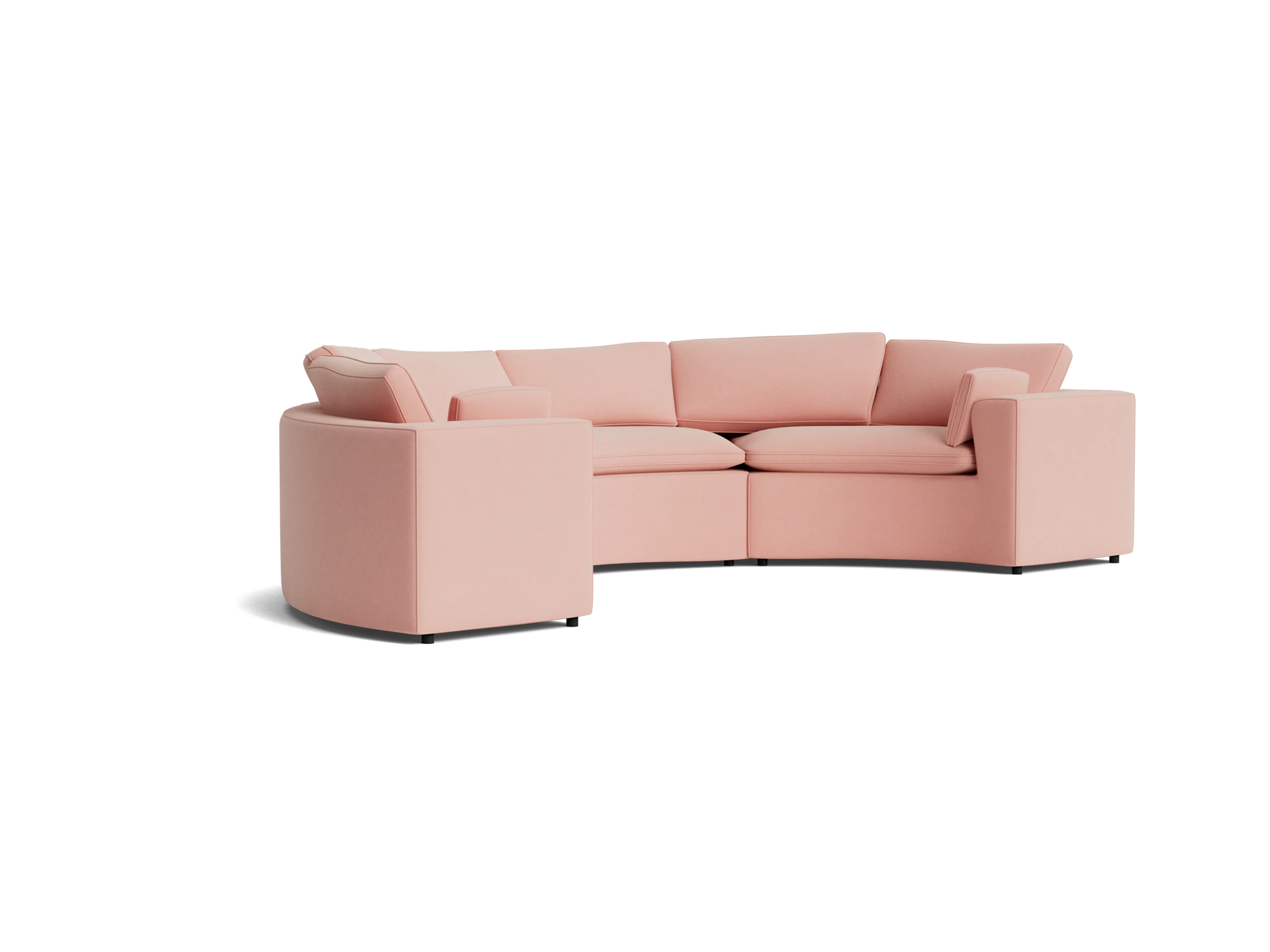bryant semicircle sectional %283 piece%29 royale blush