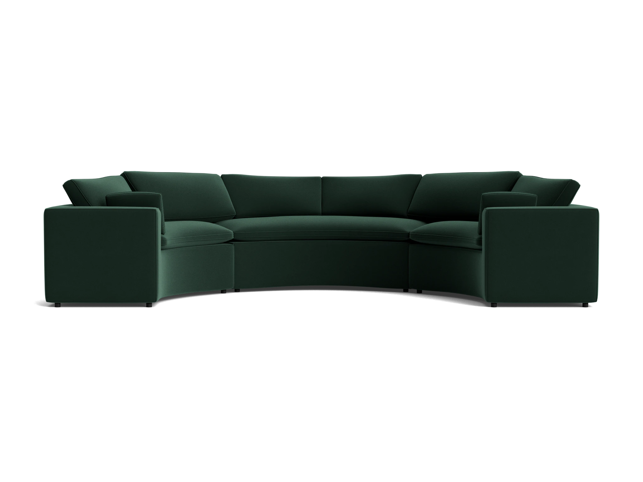 bryant semicircle sectional %283 piece%29 royale evergreen