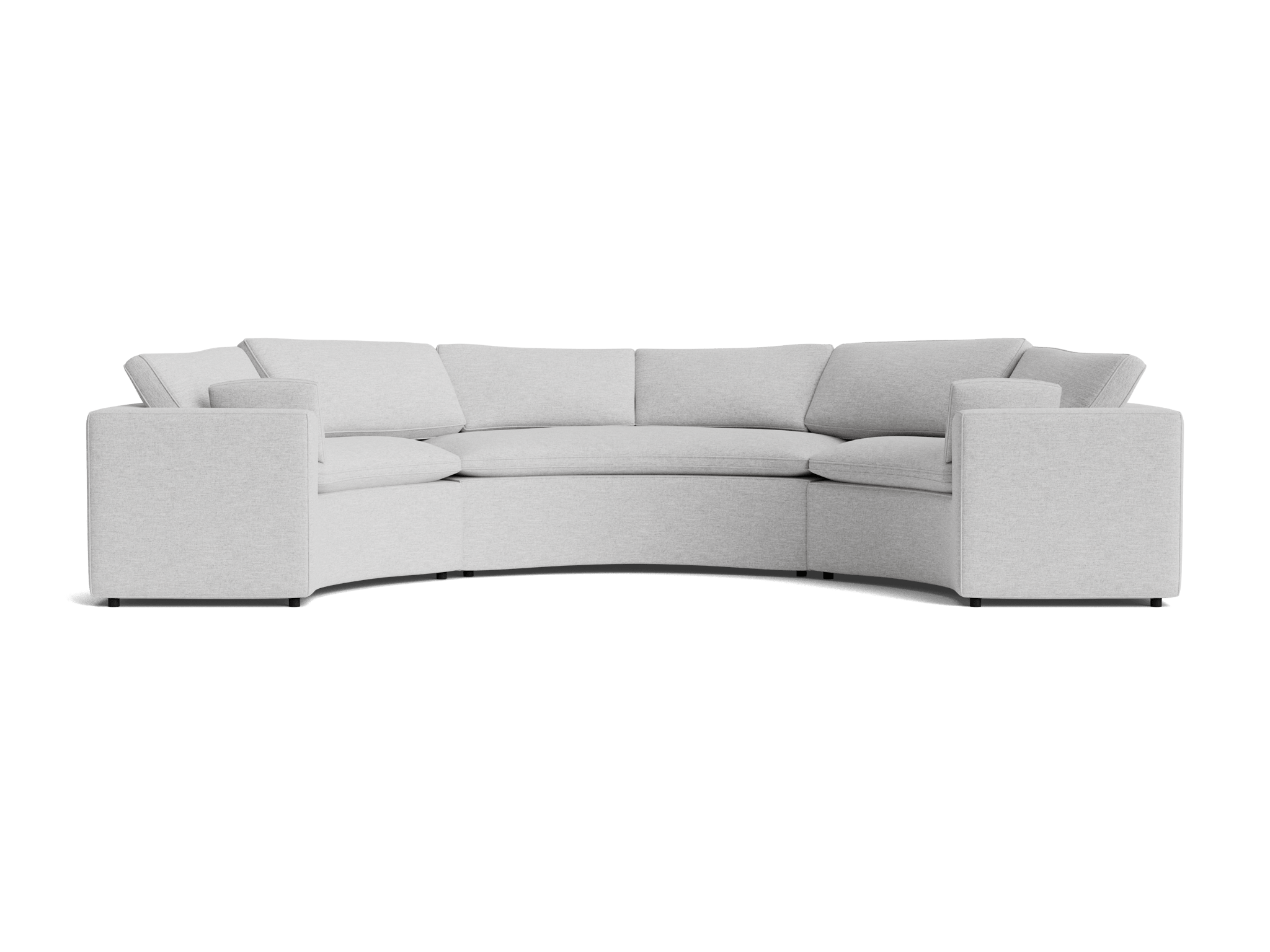 bryant semicircle sectional piece) milo dove