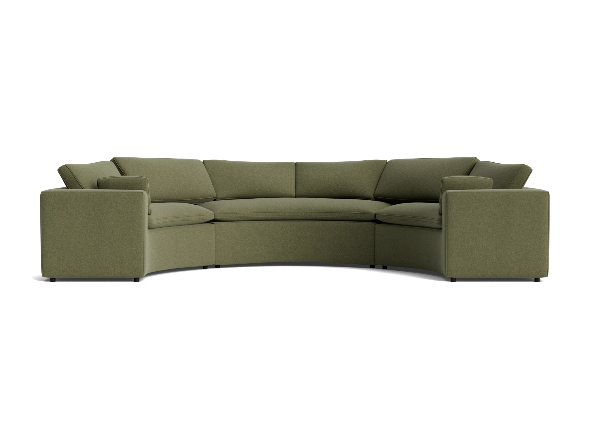 bryant semicircle sectional piece) faithful olive