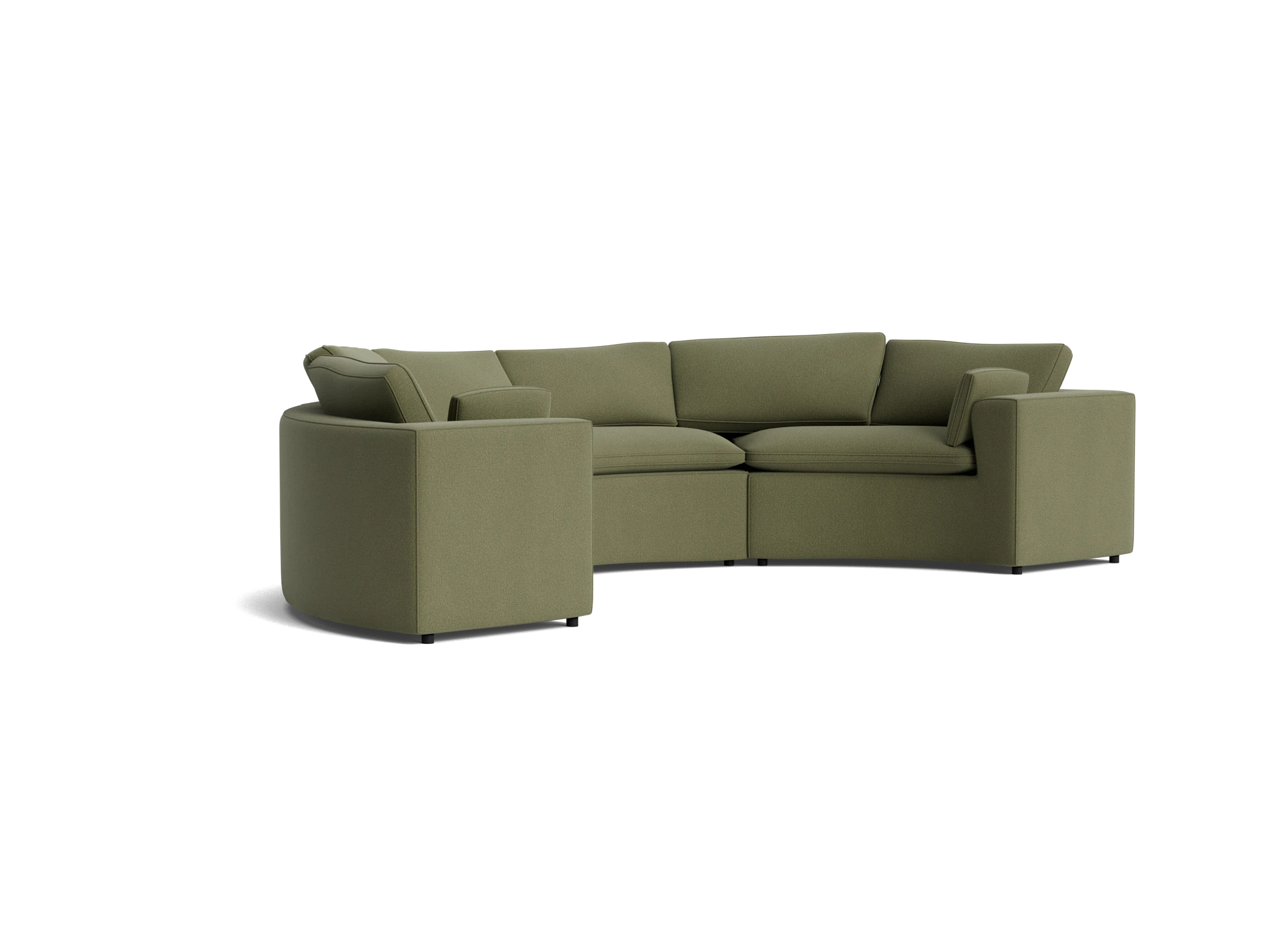 bryant semicircle sectional %283 piece%29 faithful olive