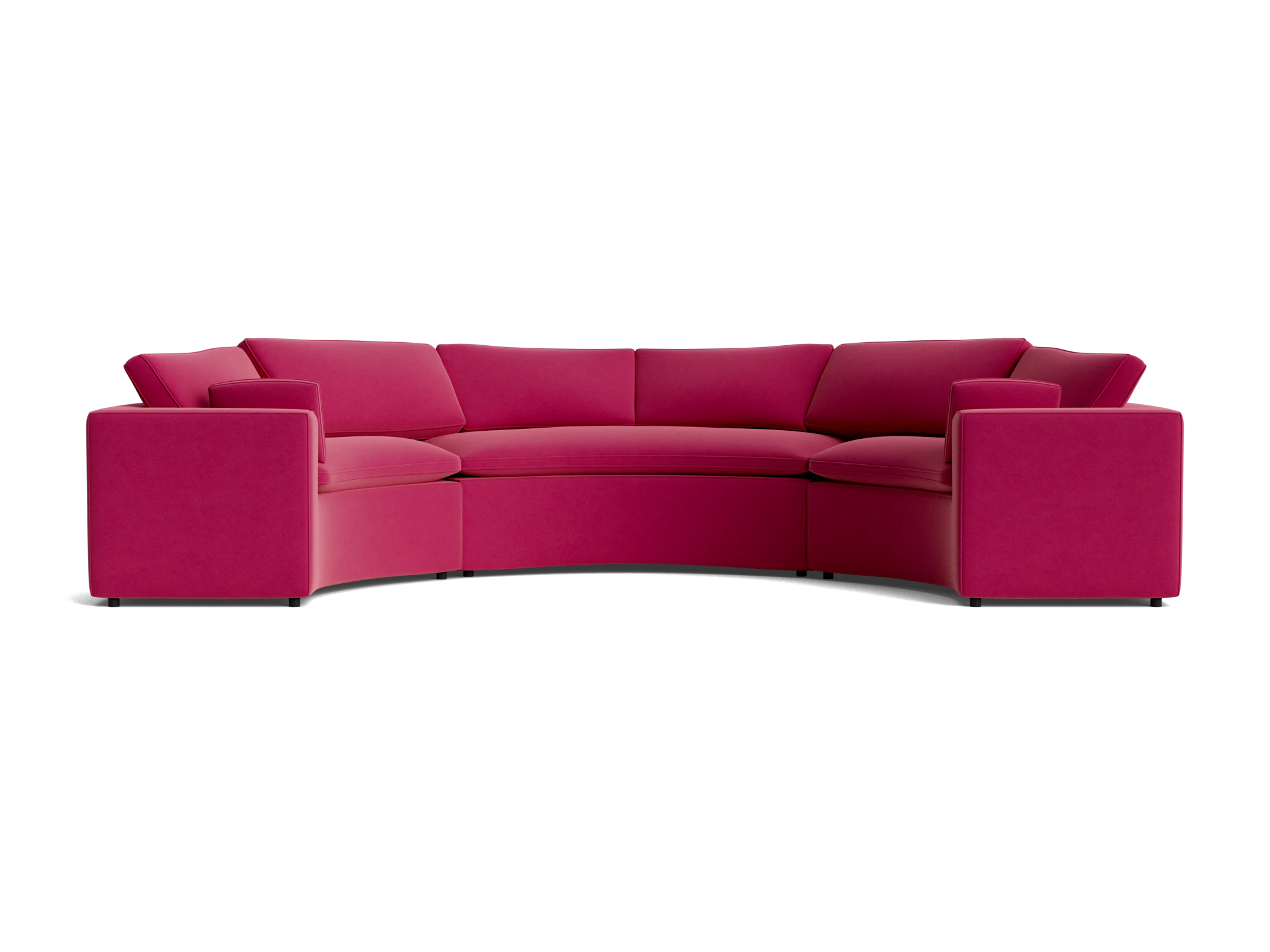 bryant semicircle sectional %283 piece%29 royale berry