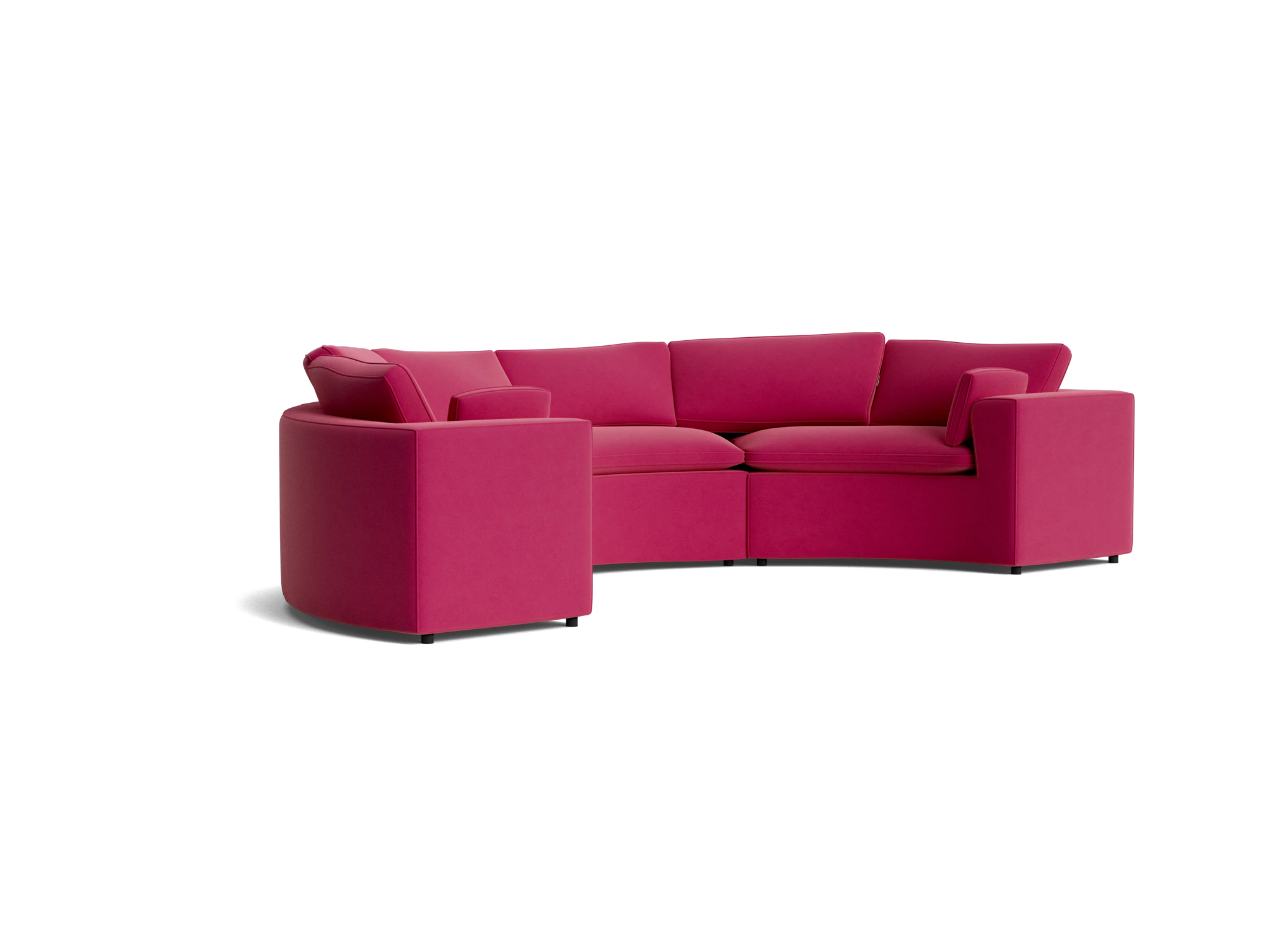 bryant semicircle sectional %283 piece%29 royale berry