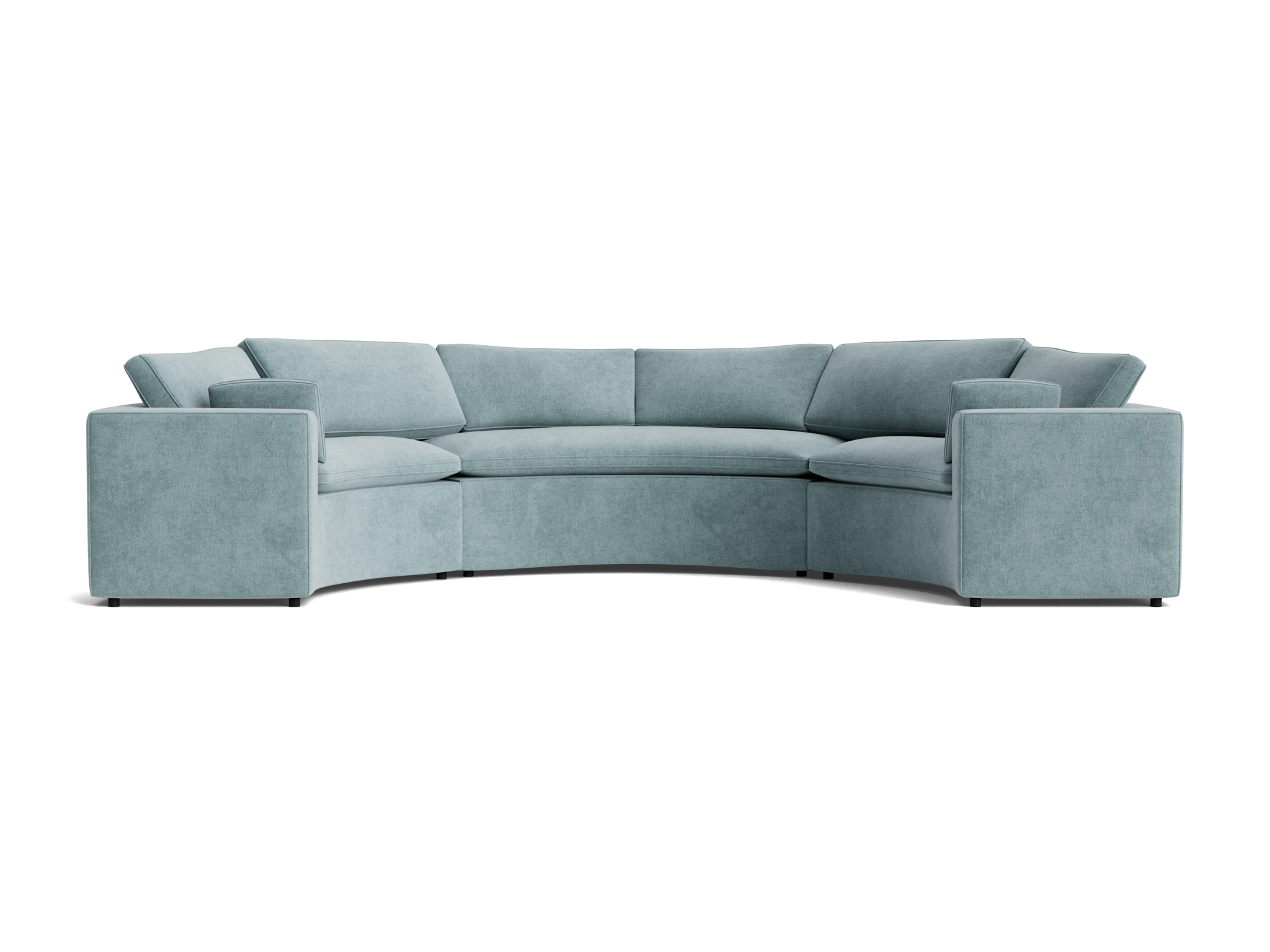 bryant semicircle sectional %283 piece%29 plush mist