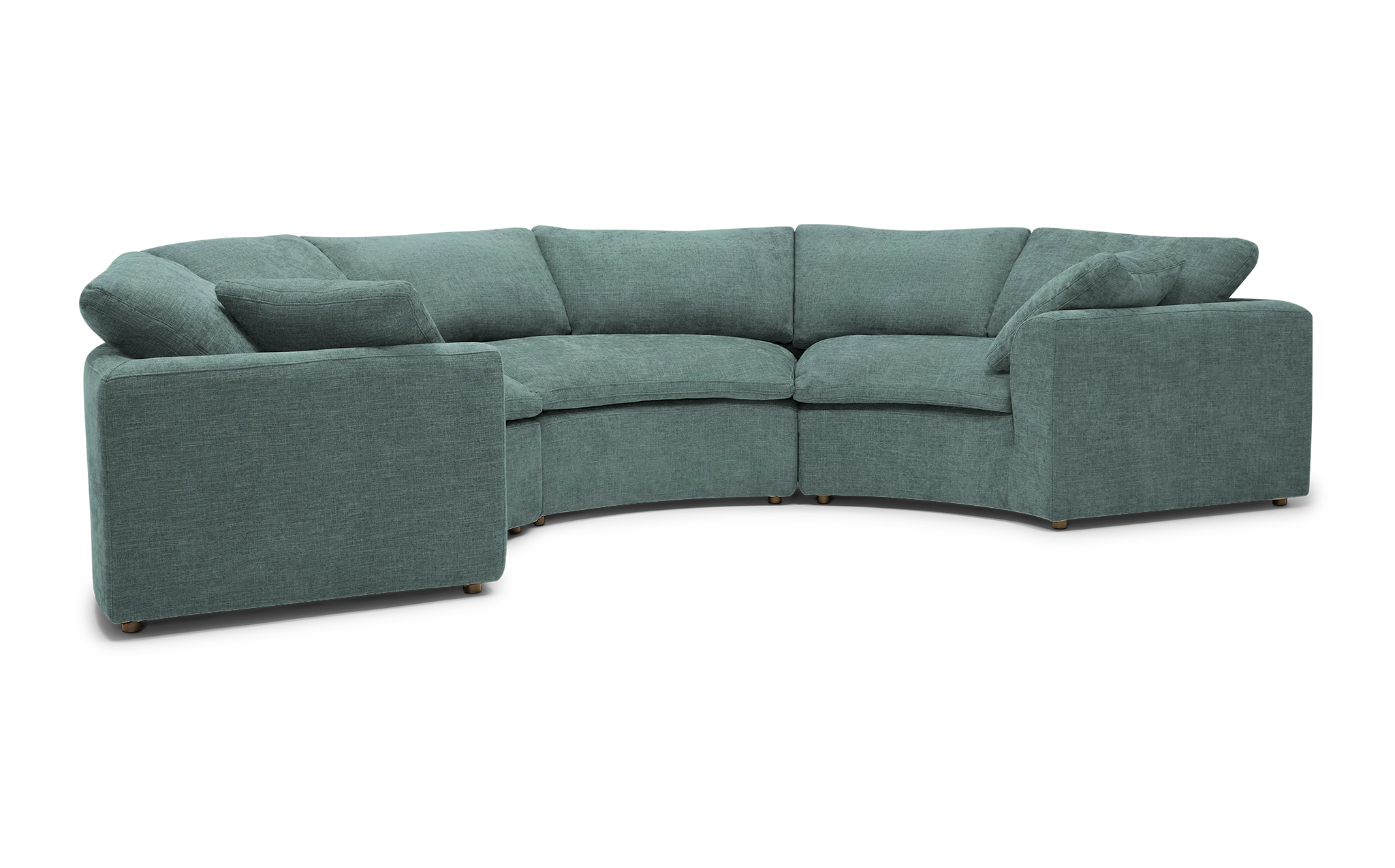 bryant semicircle sectional %283 piece%29 sunbrella premier sea
