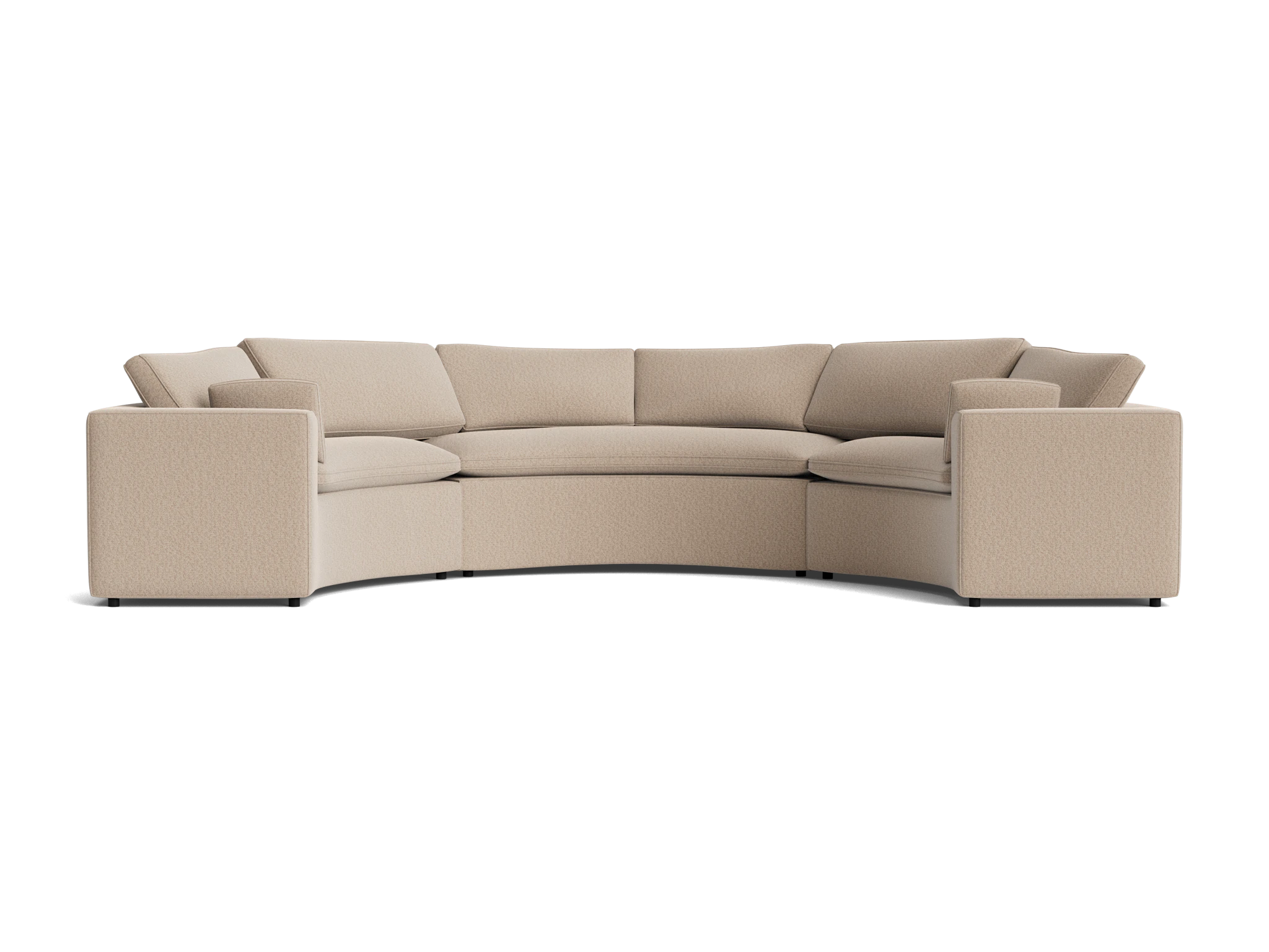 bryant semicircle sectional %283 piece%29 villa sand