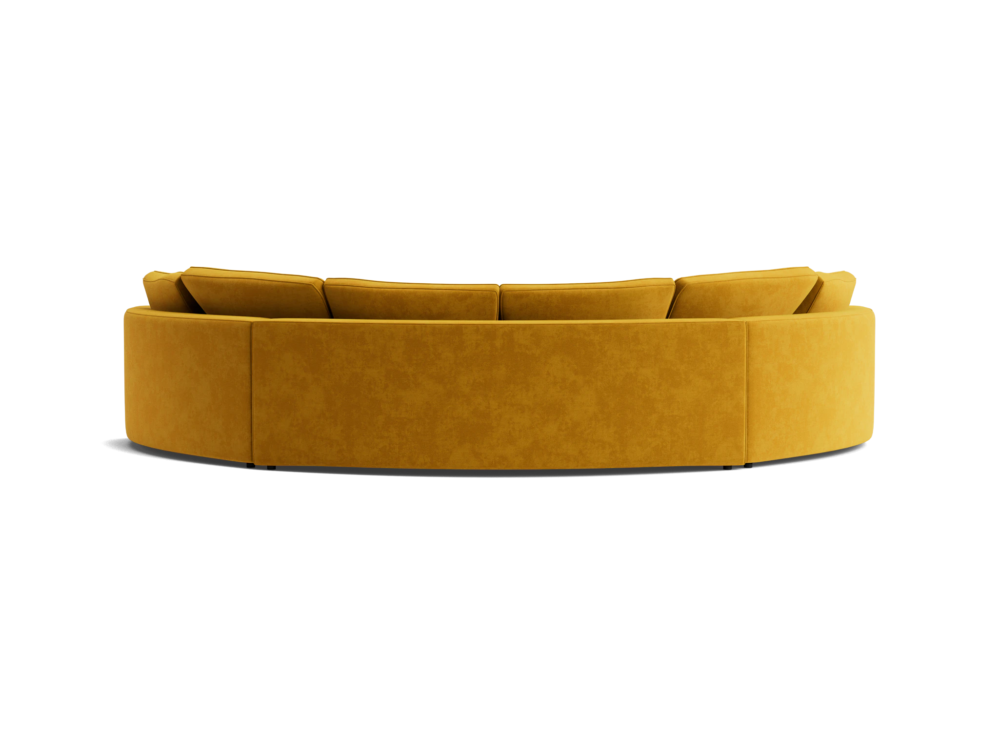 bryant semicircle sectional %283 piece%29 harper amber gold