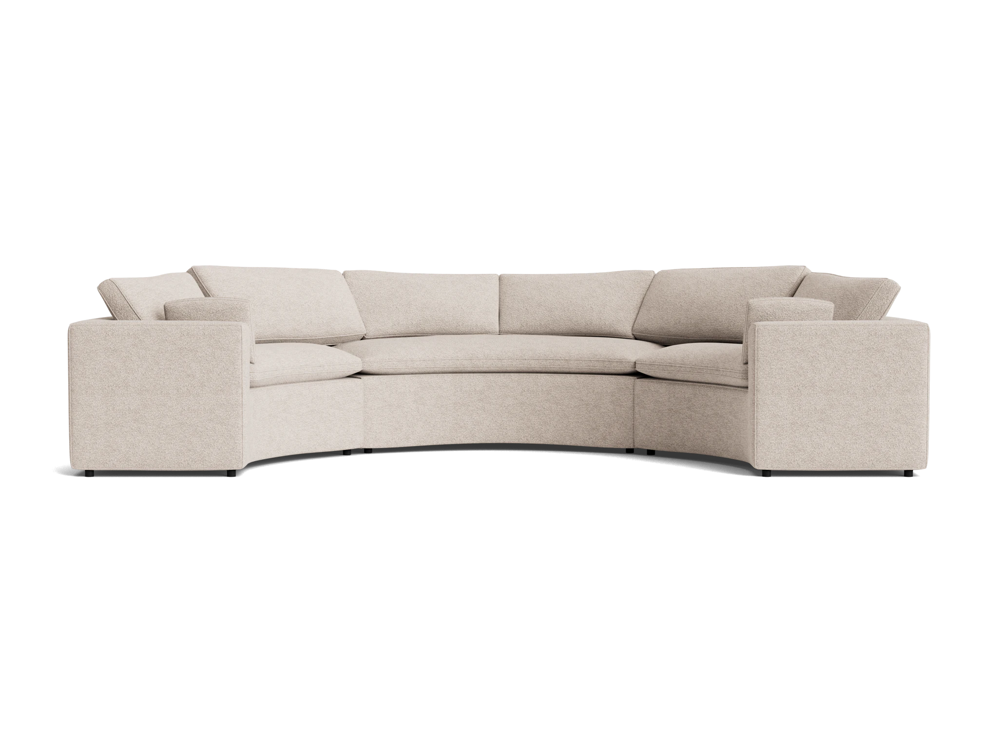 bryant semicircle sectional %283 piece%29 borough cotton