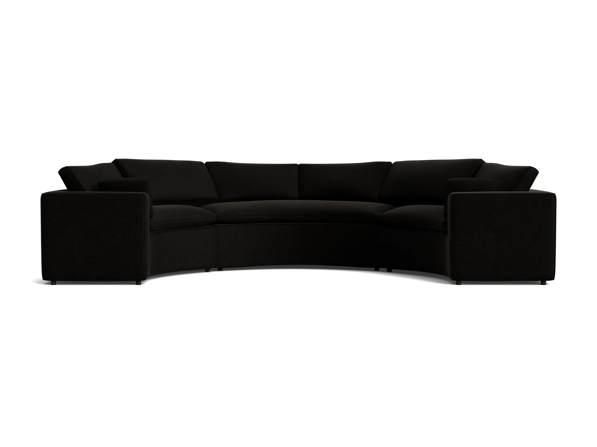 bryant semicircle sectional %283 piece%29 milo onyx