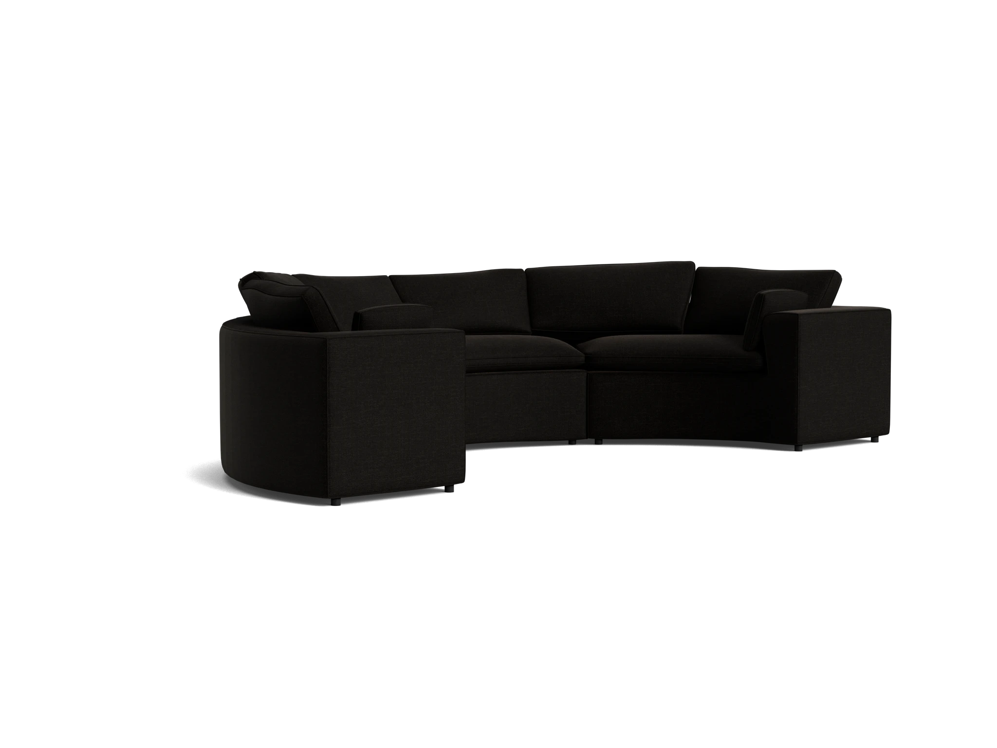 bryant semicircle sectional %283 piece%29 milo onyx