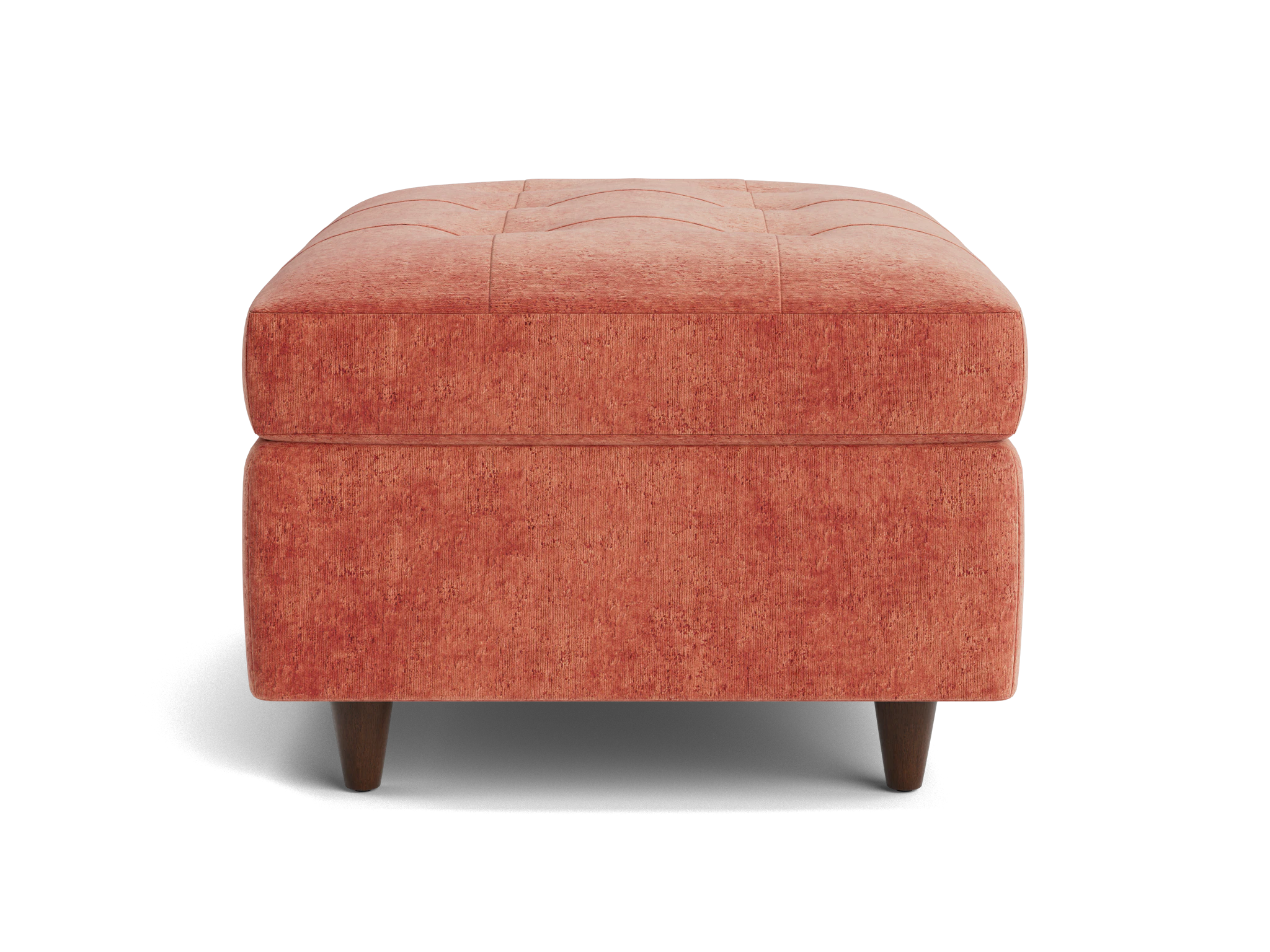 briar storage ottoman plush terra rose