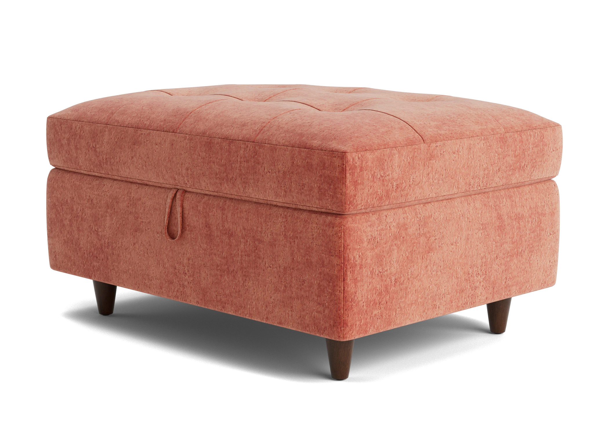 briar storage ottoman plush terra rose