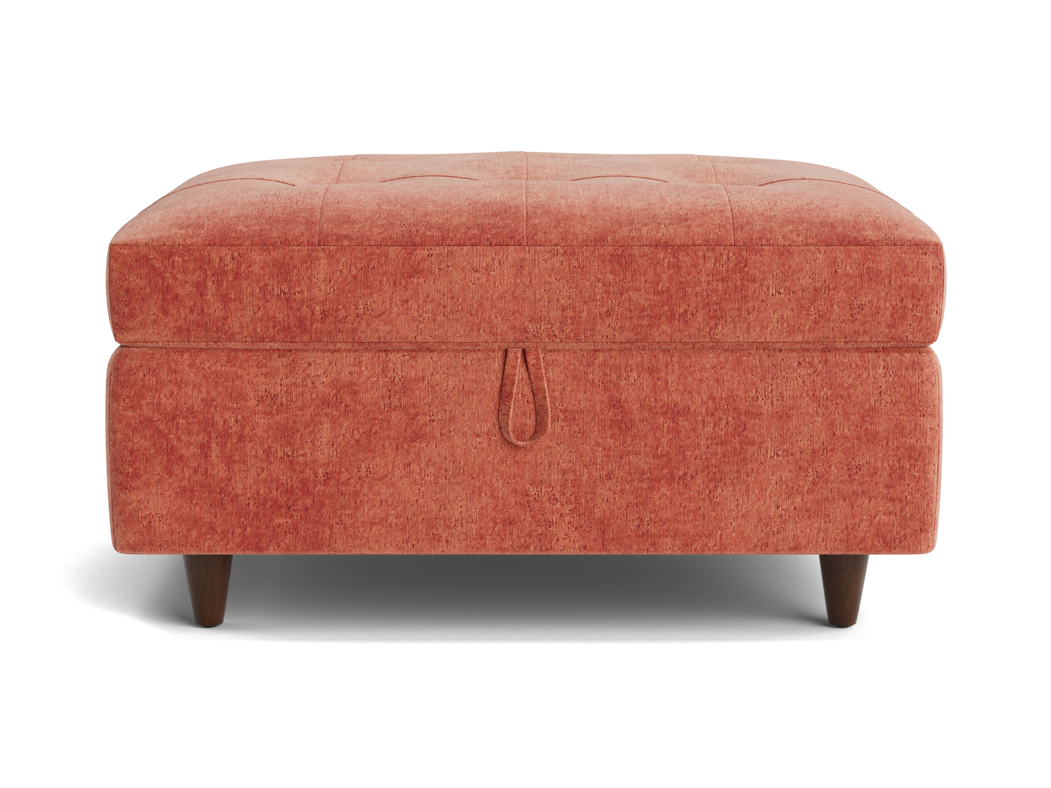 briar storage ottoman plush terra rose