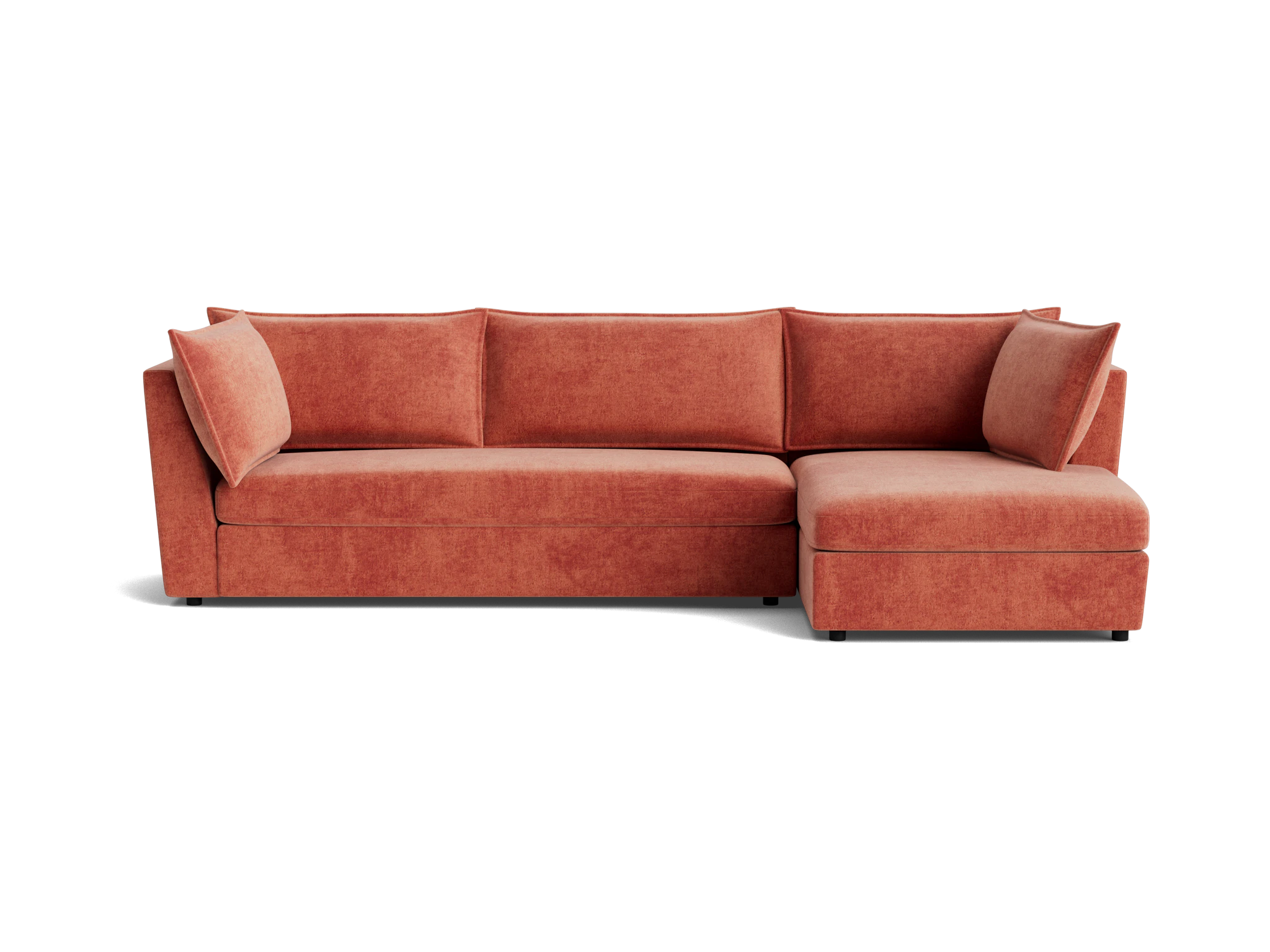 wilder sectional plush terra rose