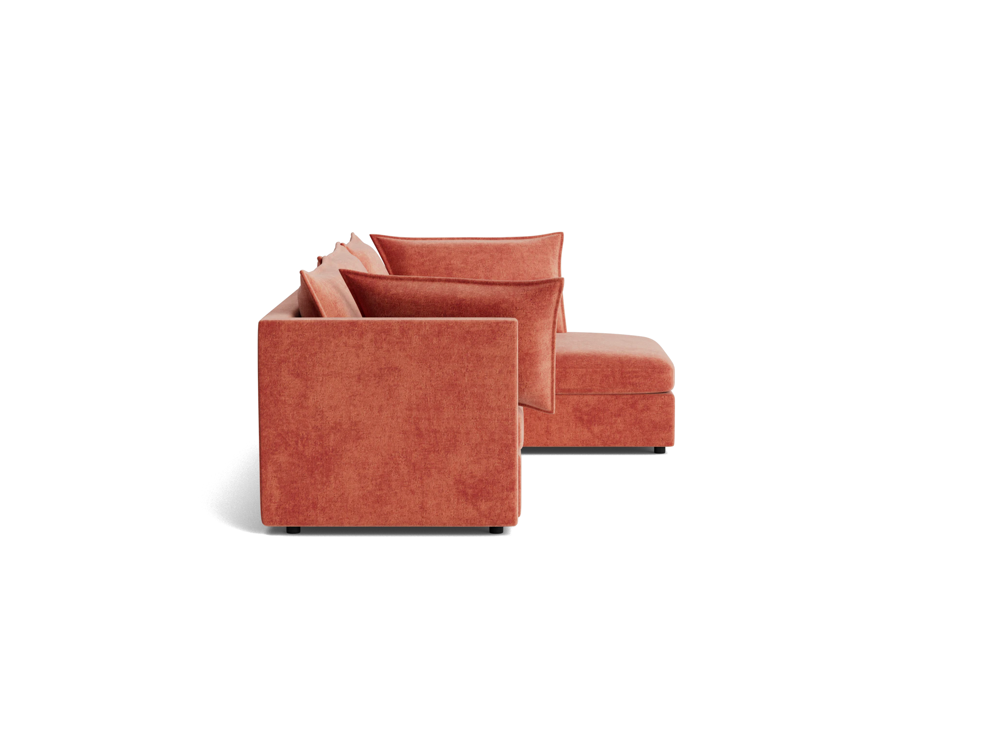 wilder sectional plush terra rose