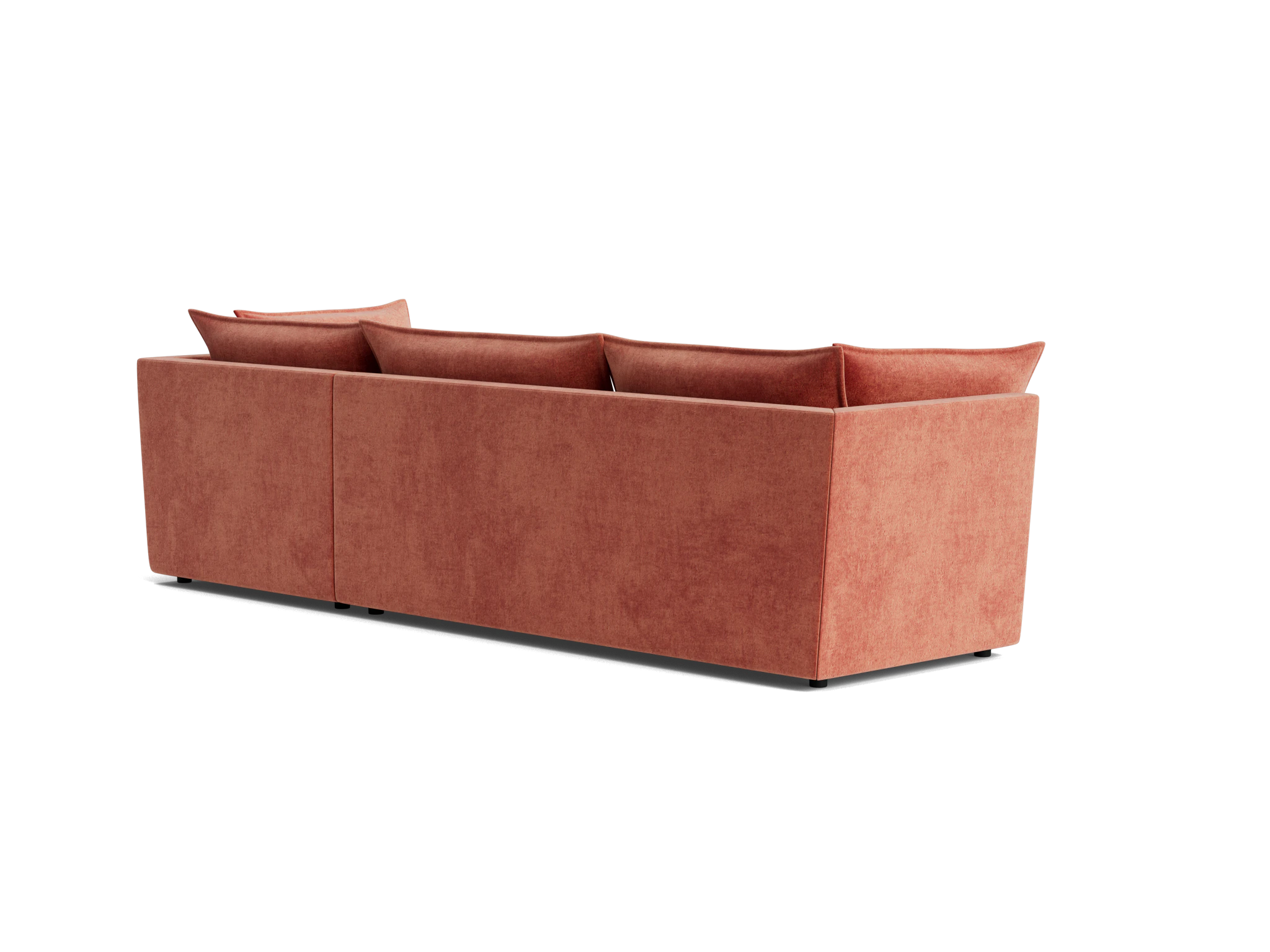 wilder sectional plush terra rose