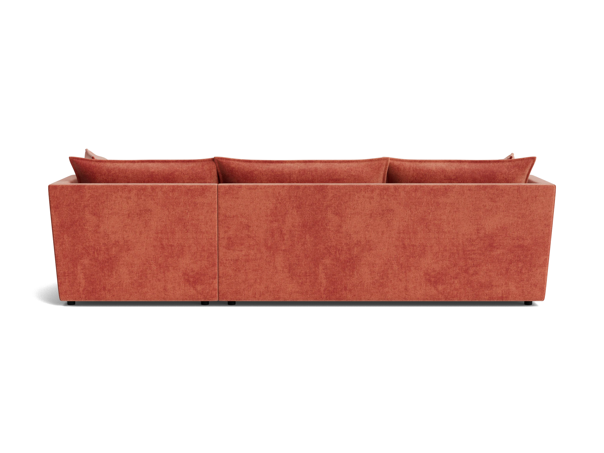wilder sectional plush terra rose