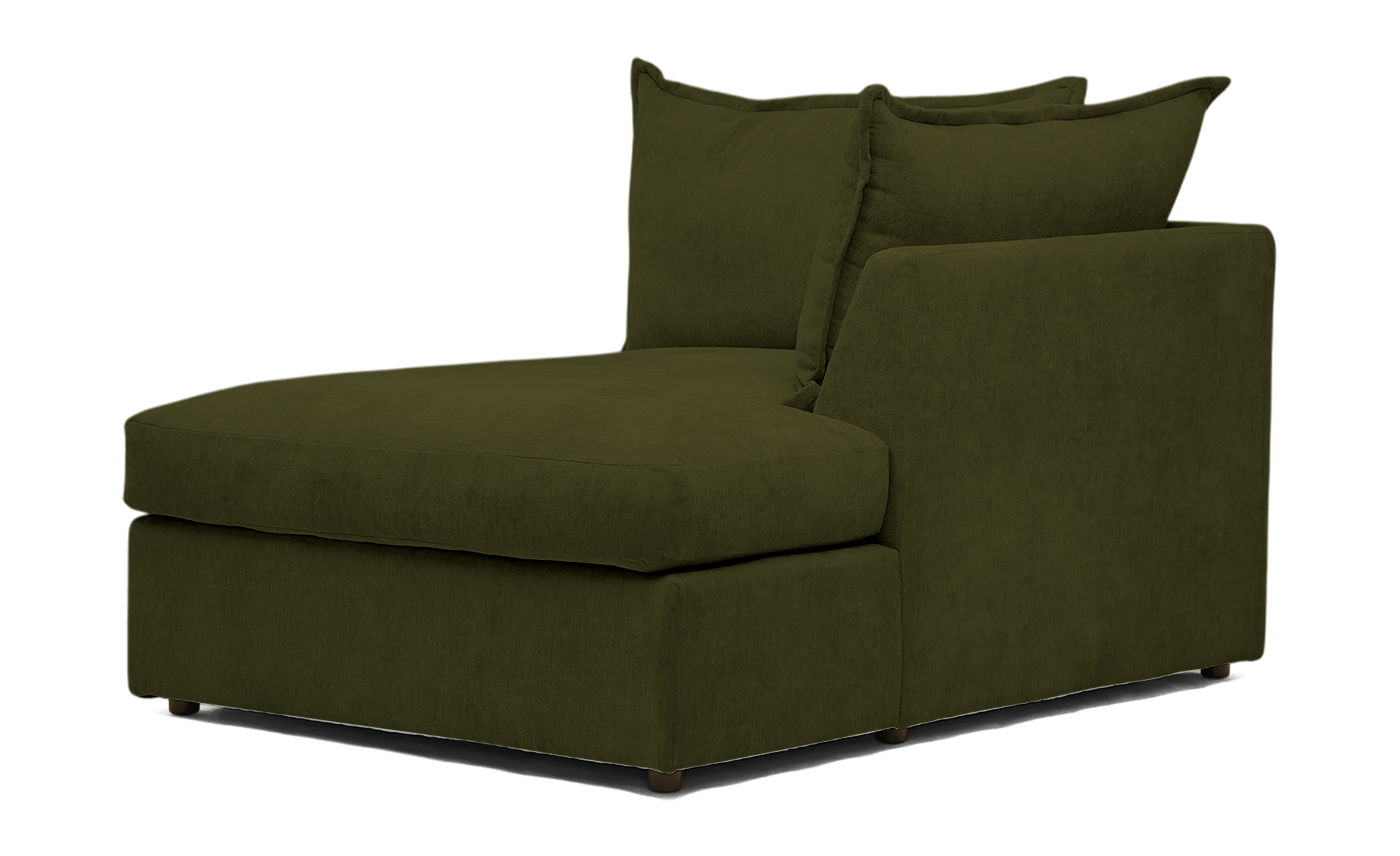wilder single arm chaise faithful olive
