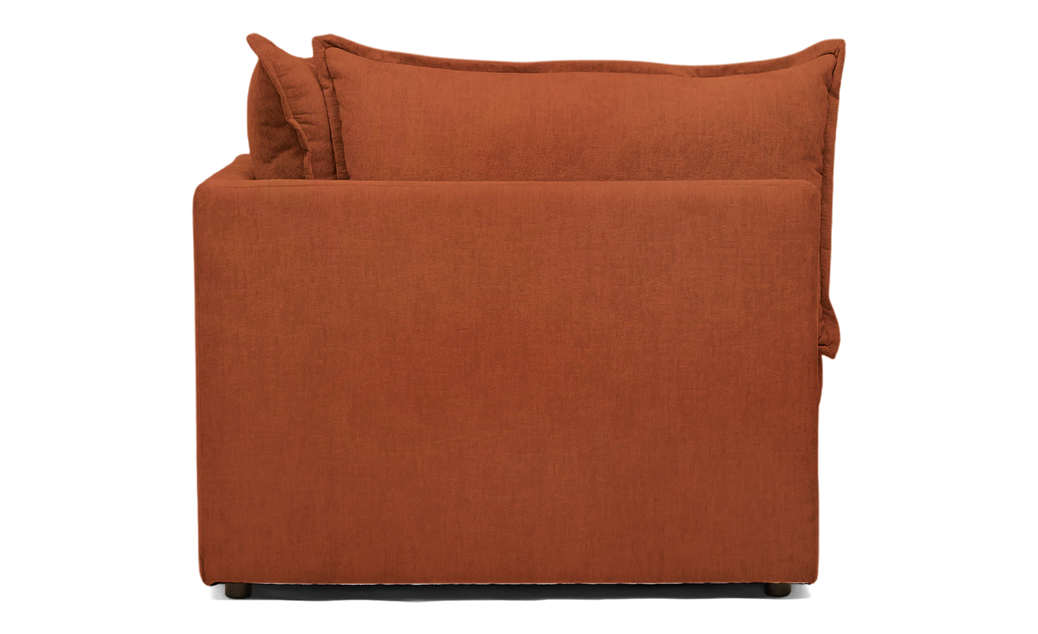 wilder single arm chaise plush terra rose