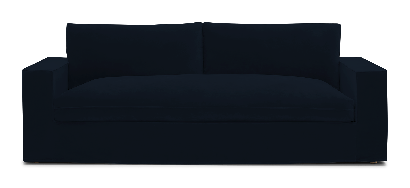 goldie slipcovered sofa faithful indigo