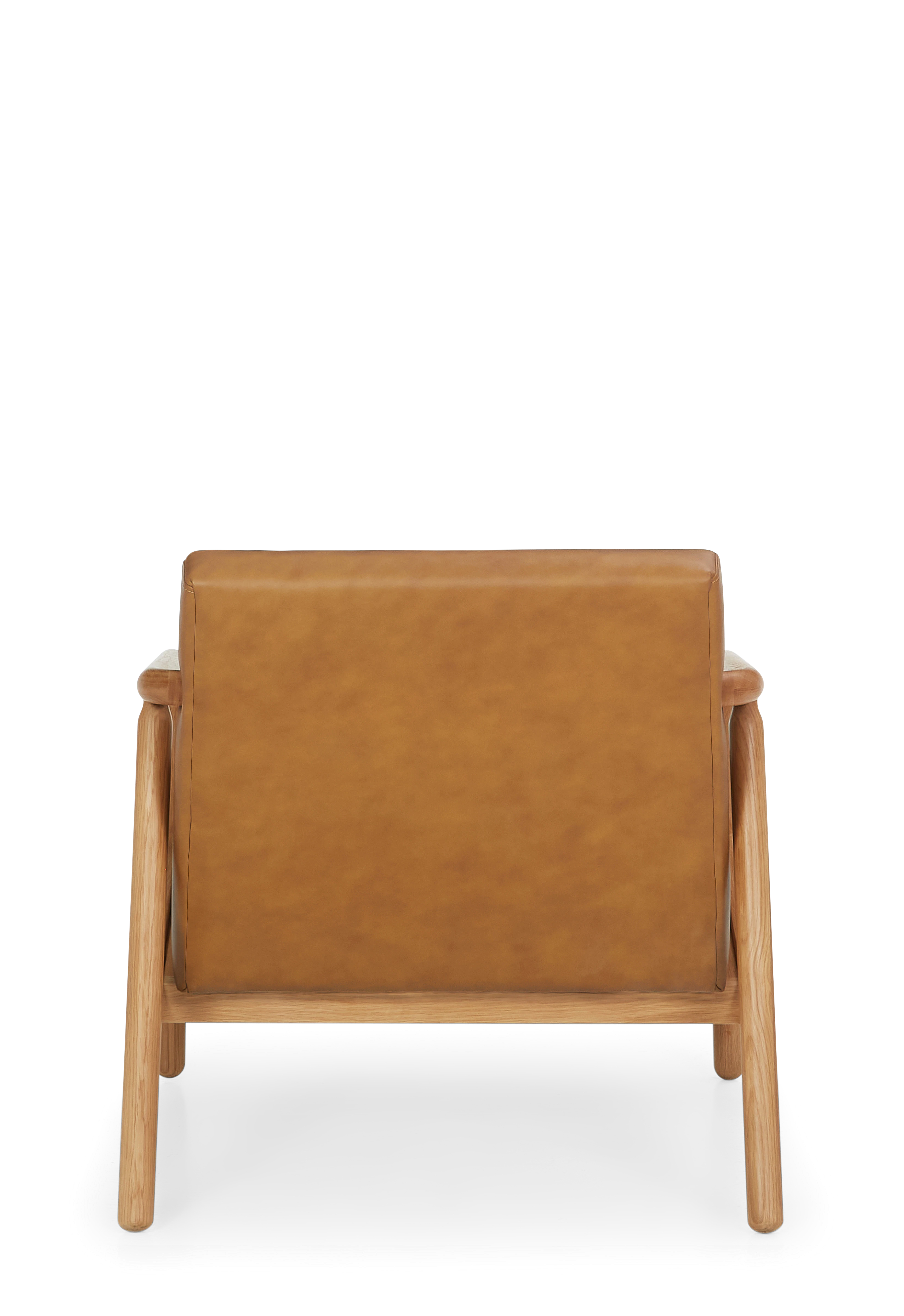 cml rosen leather lounge chair camel
