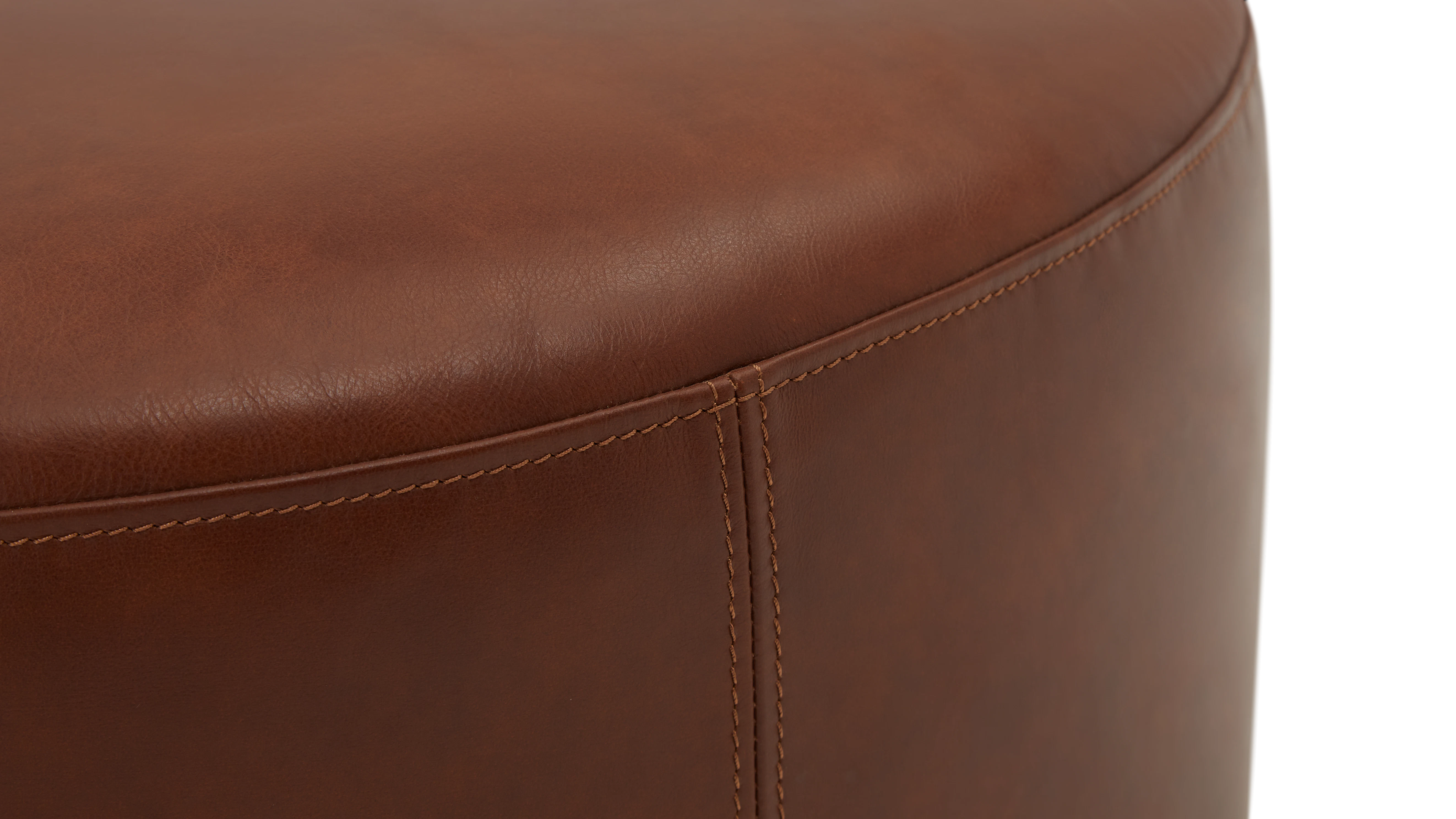 hanna leather ottoman olympia chestnut