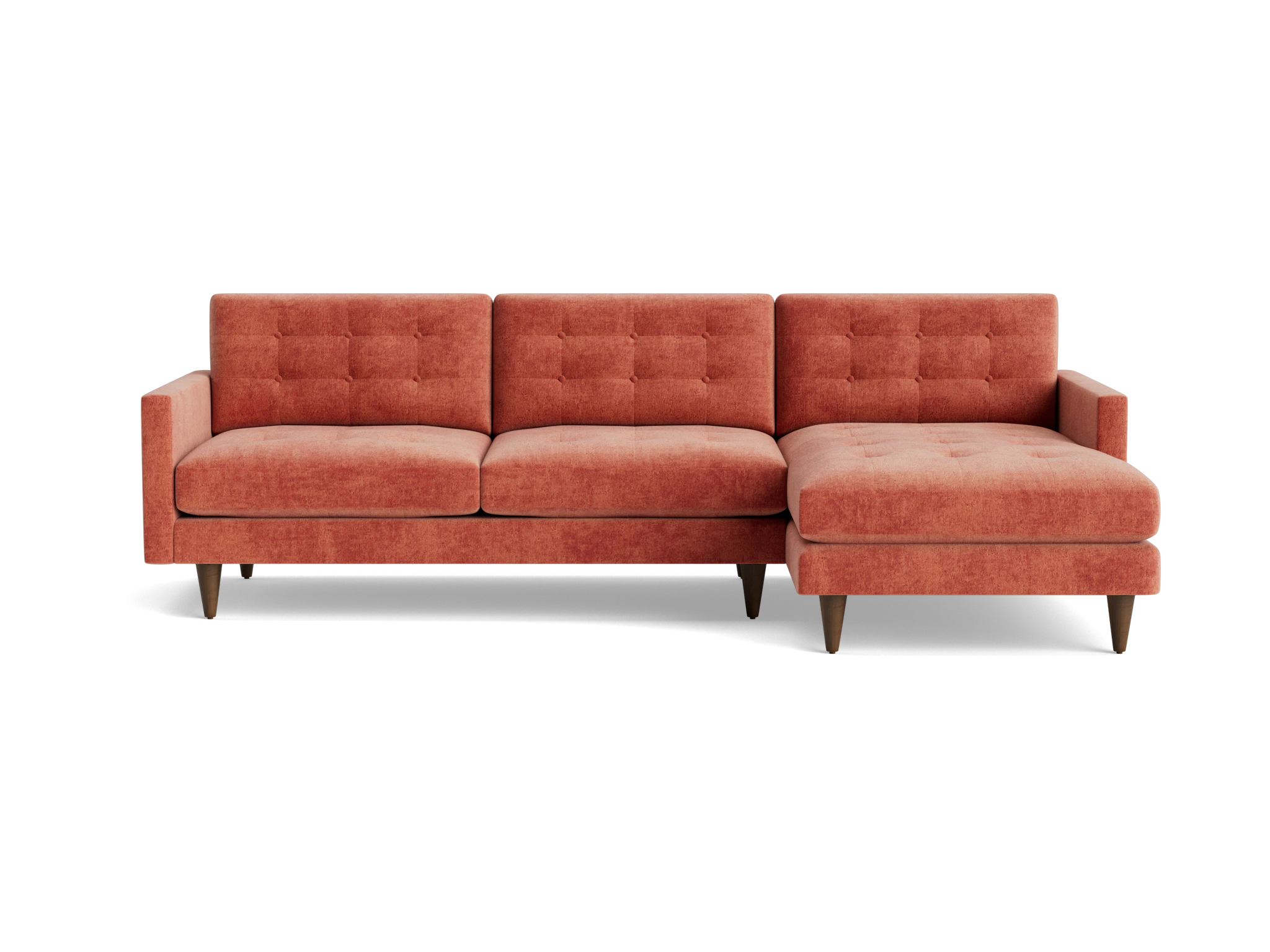 eliot sectional plush terra rose